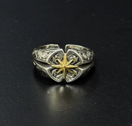 Adjustable Silver-Tone Ringa with Stars or Cross designs - photo 5