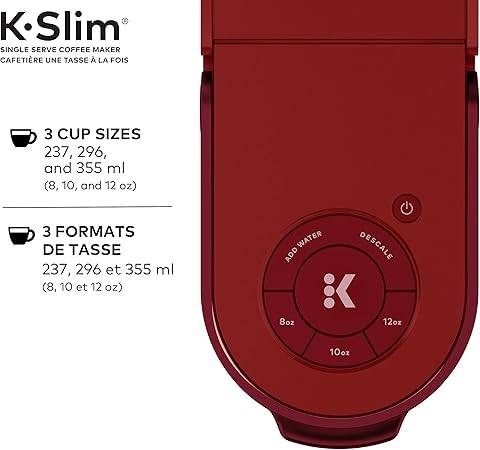 Keurig K-Slim Single Serve Coffee Maker - Red - photo 2