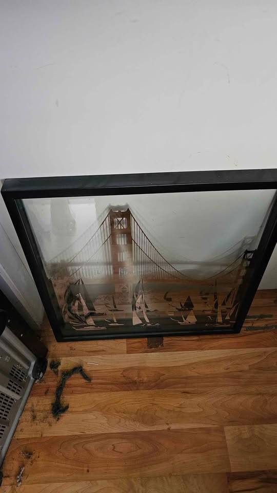Framed Golden Gate Bridge Art - photo 2