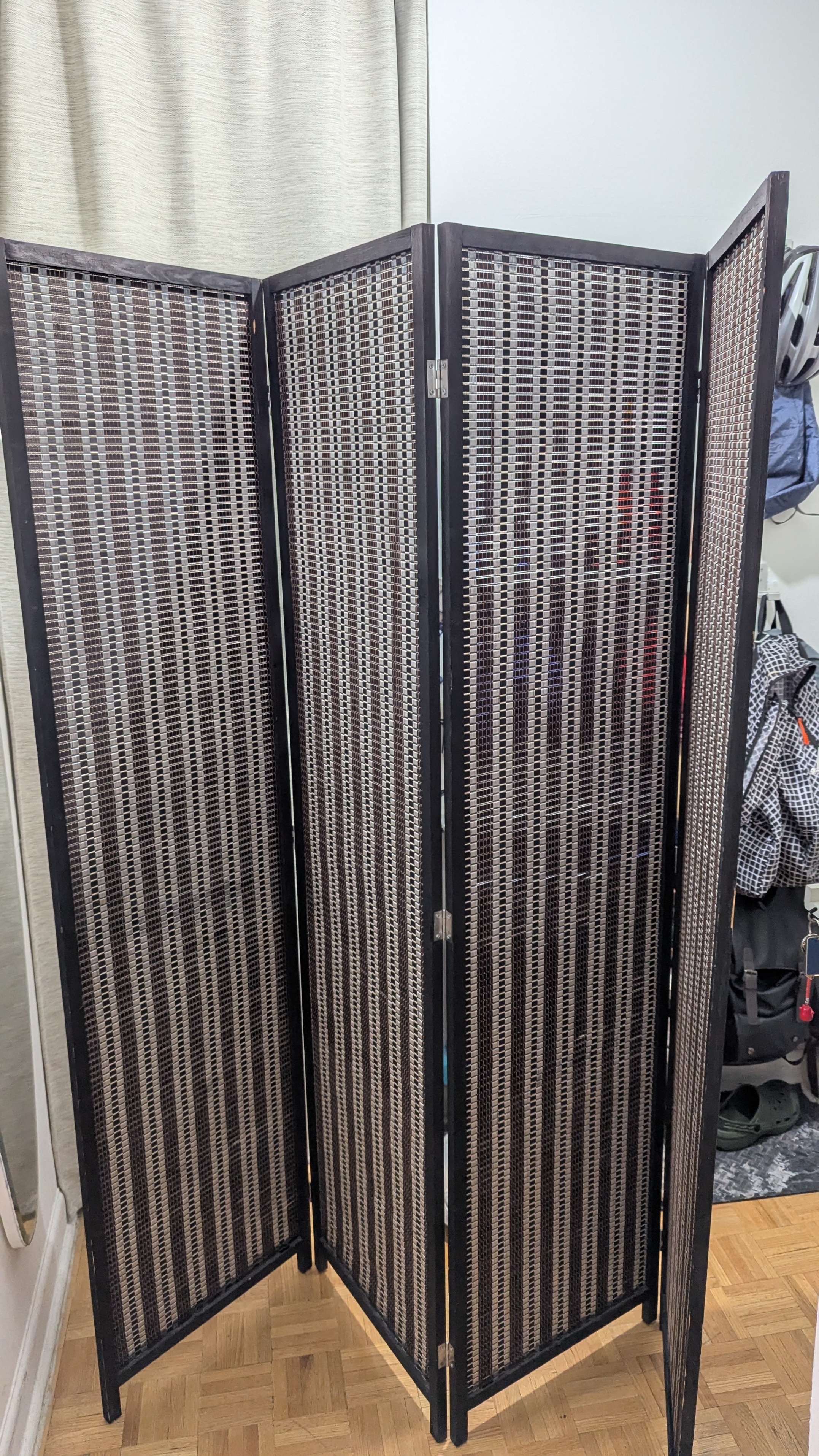 Screen Room Divider Wall Tall 4-Panel Japanese Style Furniture - photo 2