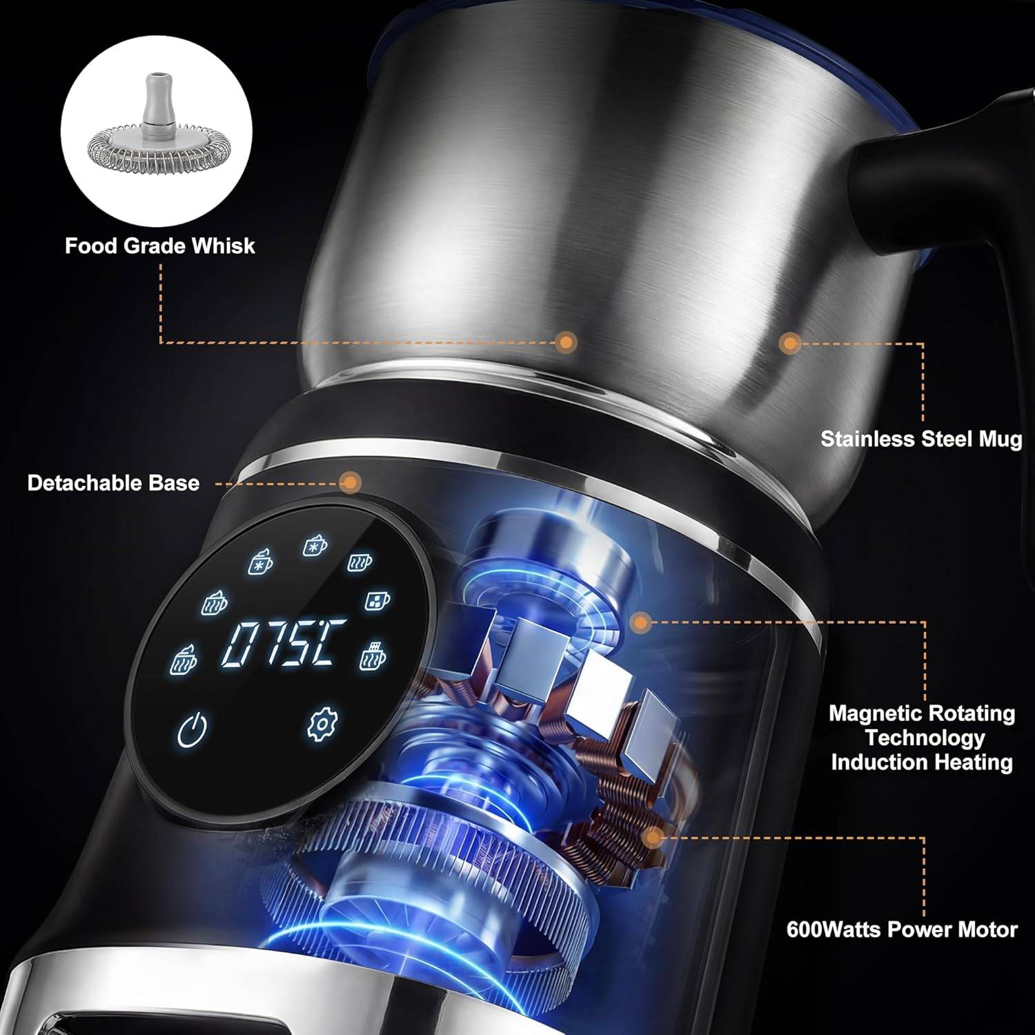 VIPDIGI 7-IN-1 Milk Frother - photo 4