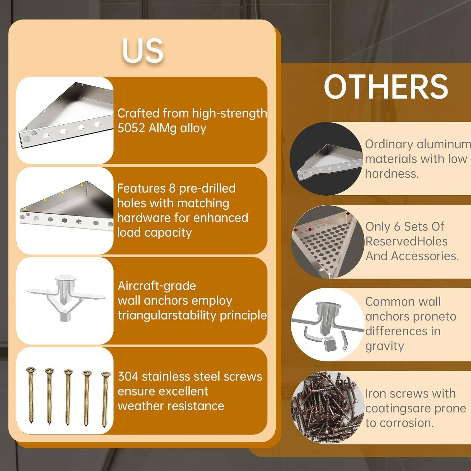 Floating Shower Bench kit - photo 4