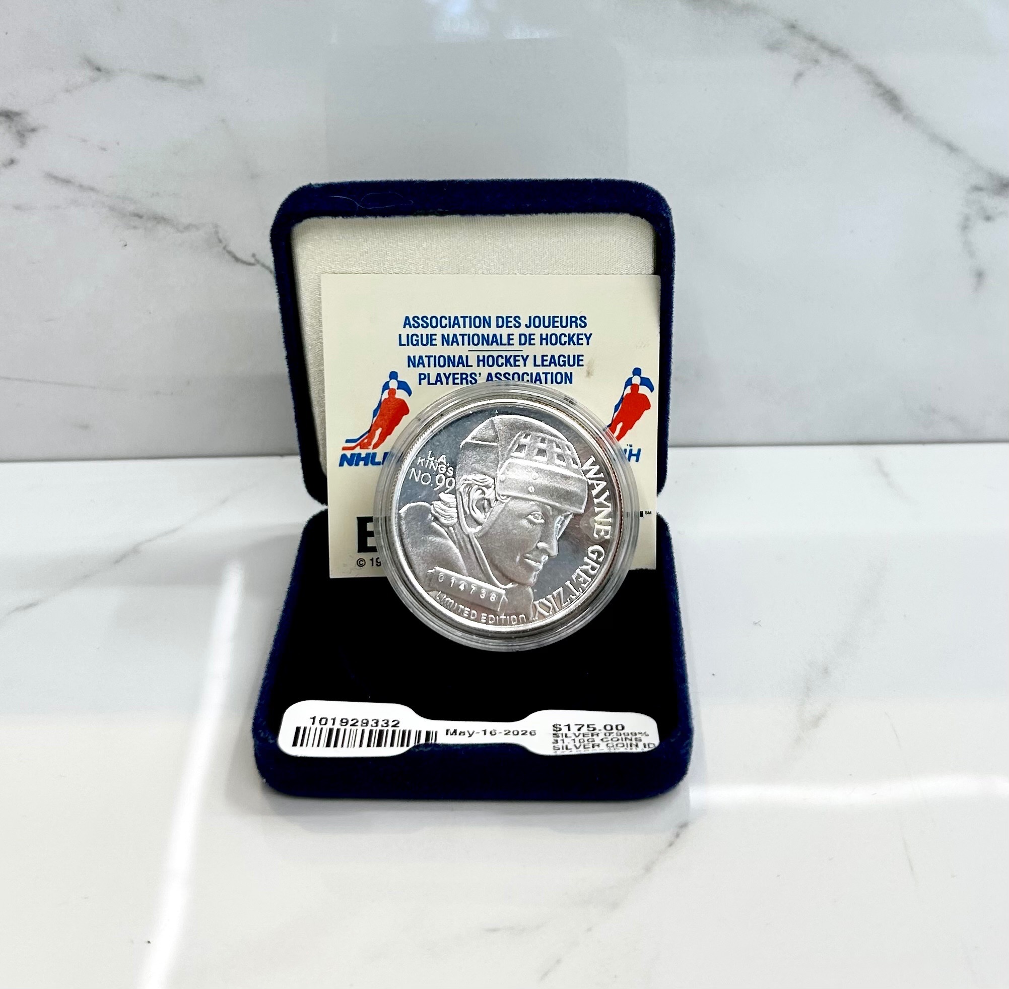 Wayne Gretzky Silver Coin - %0.999 - 31.10G