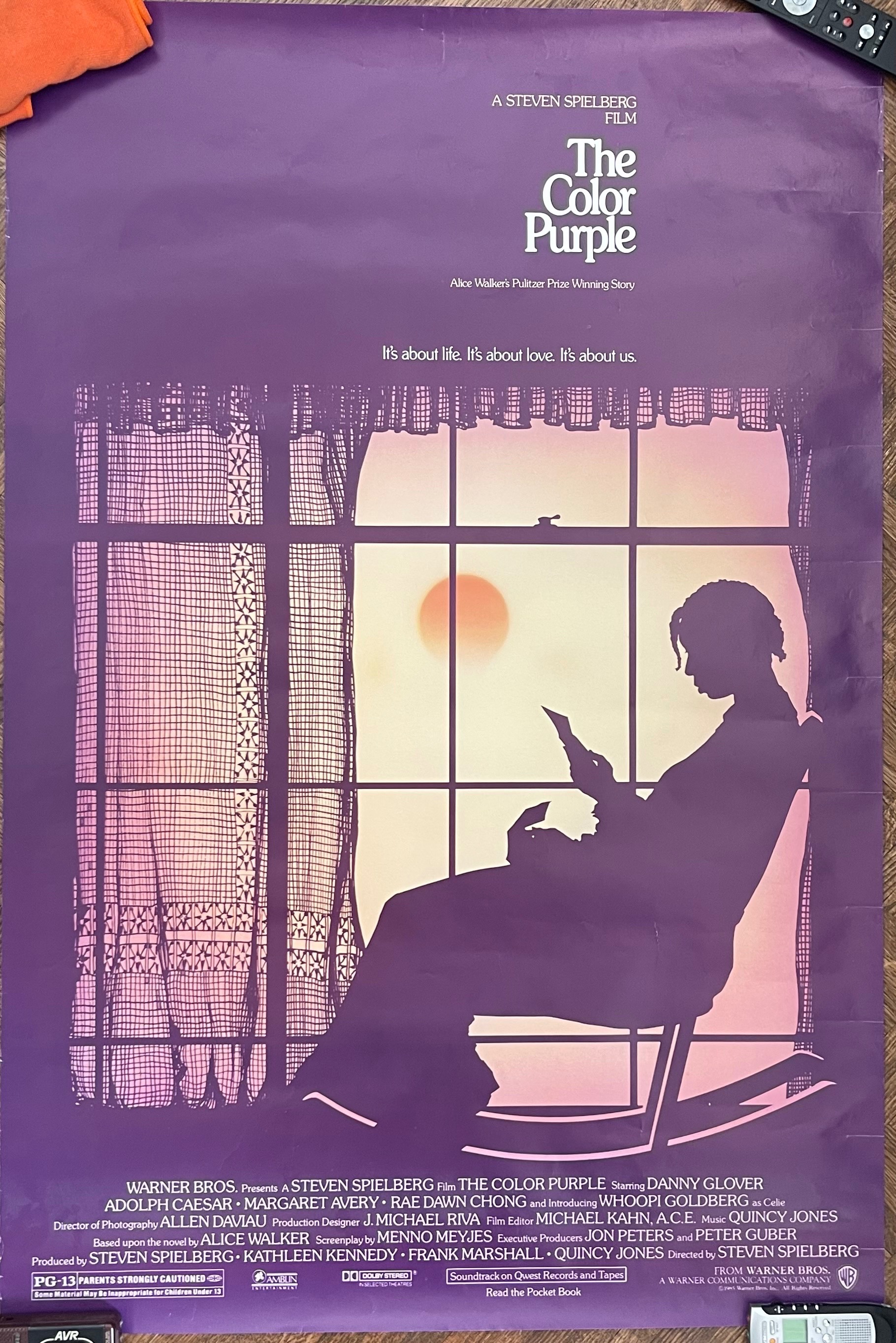 Authentic 1985 The Color Purple Movie Poster (Rolled)