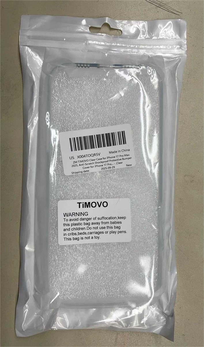 TiMOVO Clear Phone Case for iPhone 17 Pro Max - photo 2