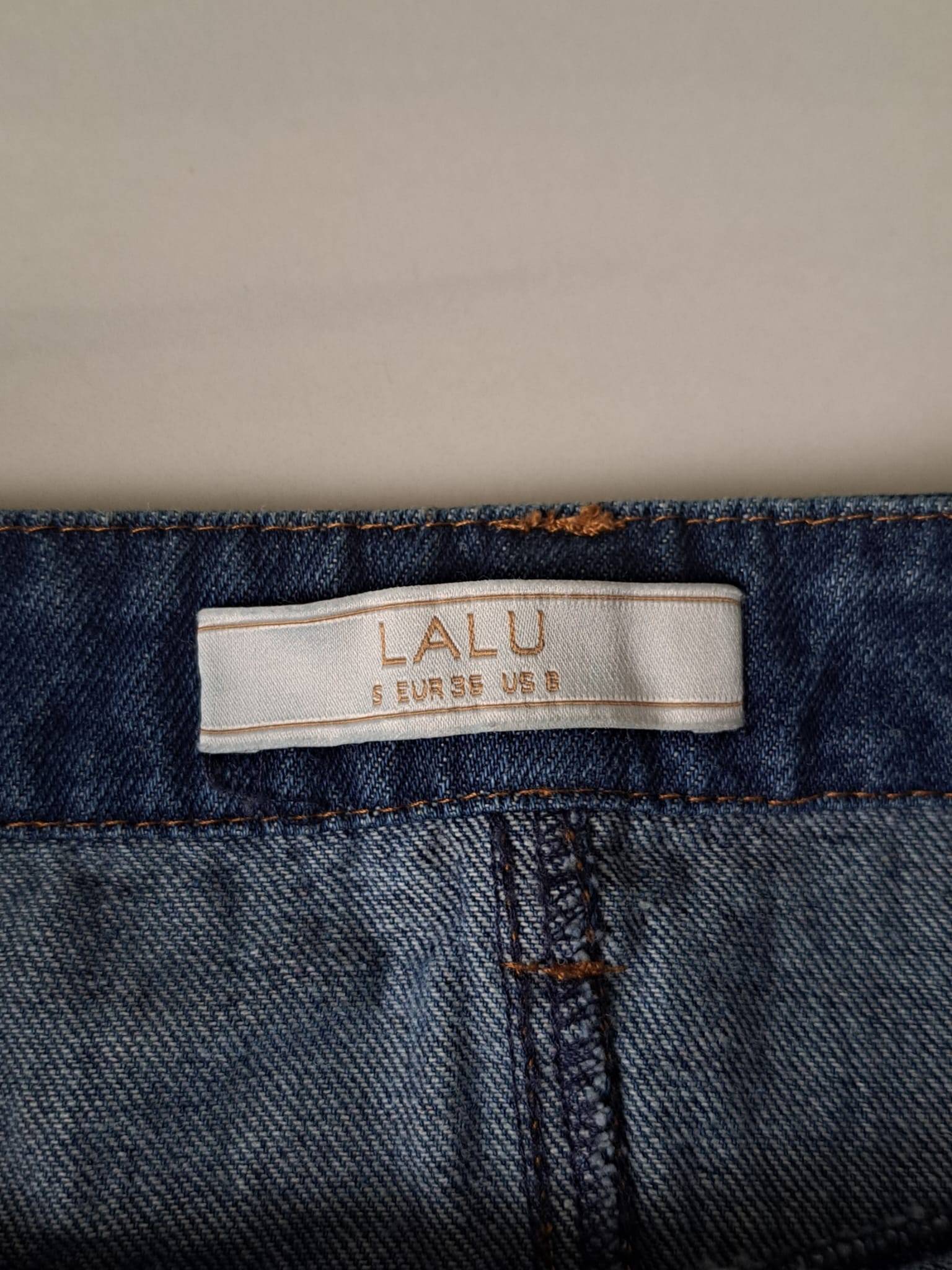 🫐 Y2K Button Denim High Rise Skirt - photo 5