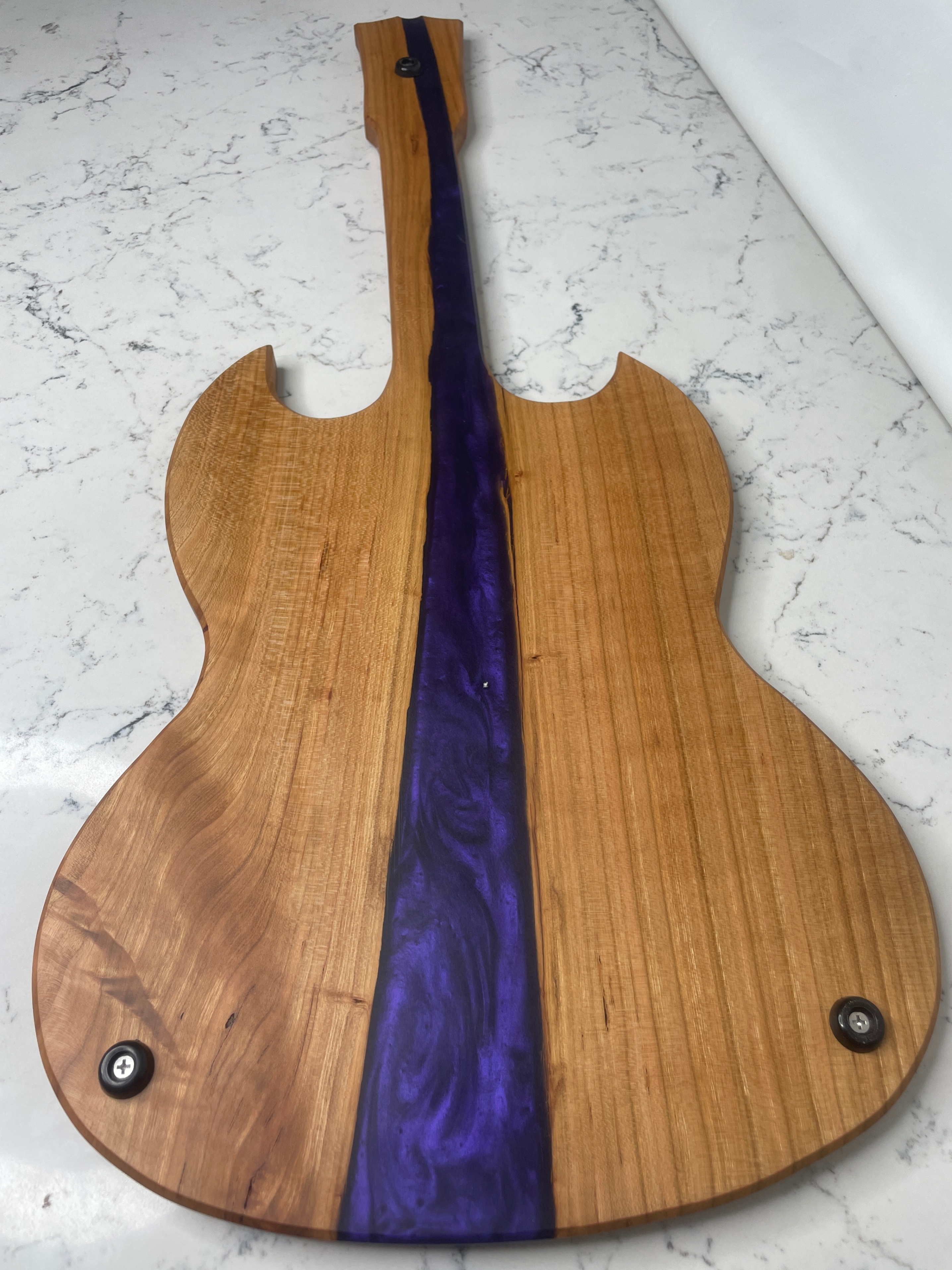 "Guitar"-Erie Board (Gibson Charcuterie Board w/ Purple Epoxy) - photo 5