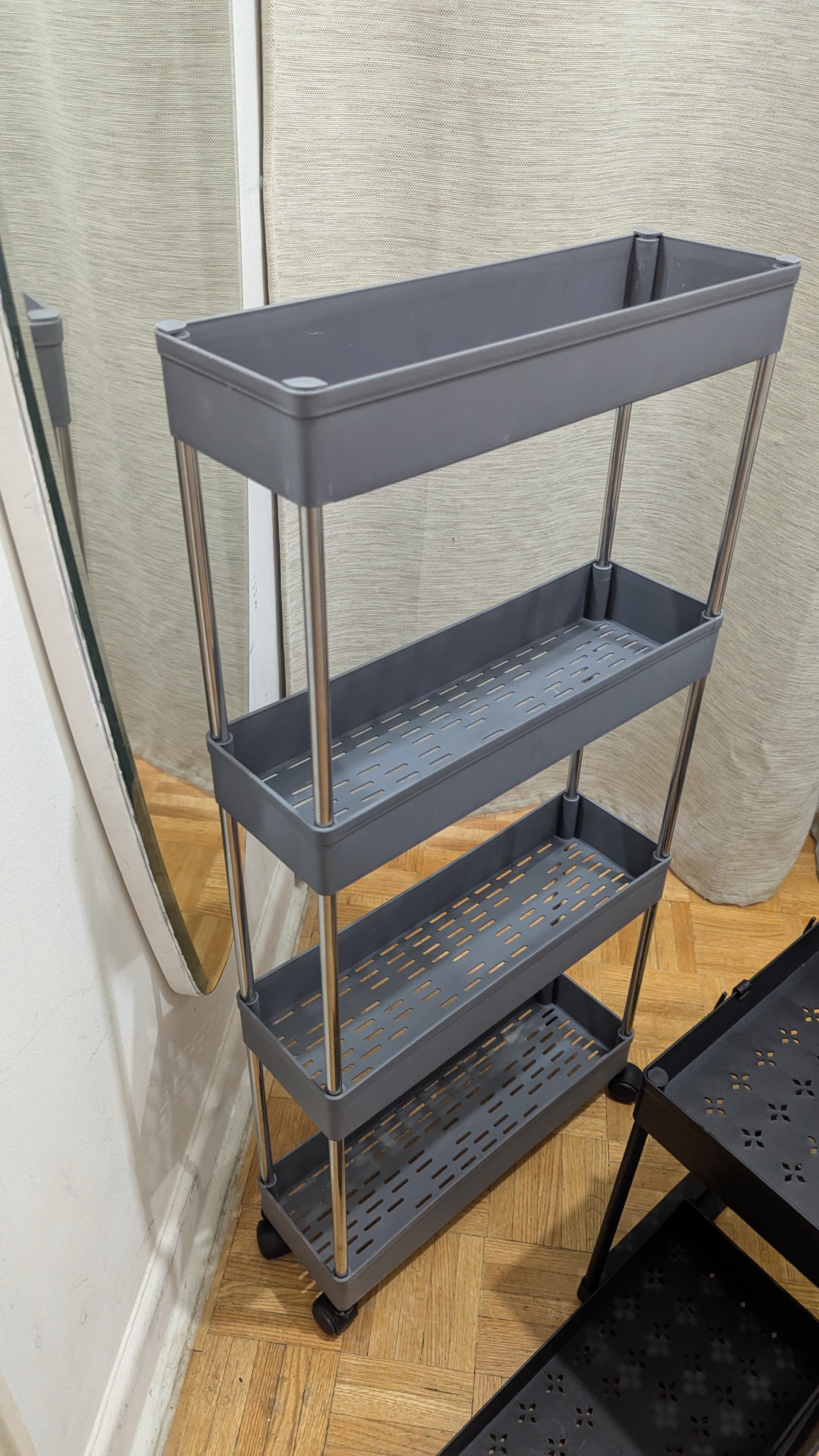 Rolling Cart Storage Shelves Organizer Stand Unit Shelf Dish Dry - photo 2