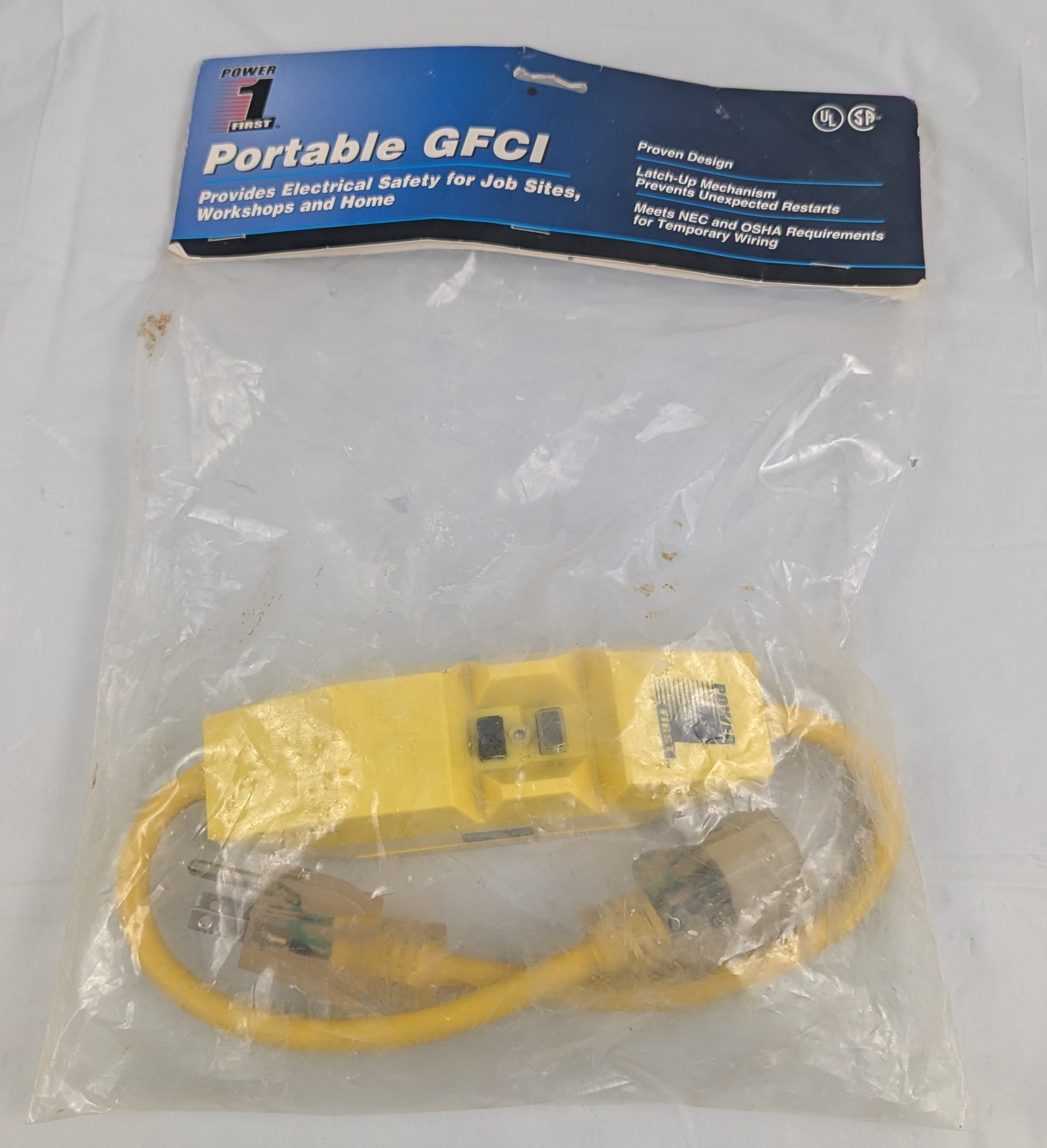 NEW Power 1st Portable GFCI Inline UL CSA