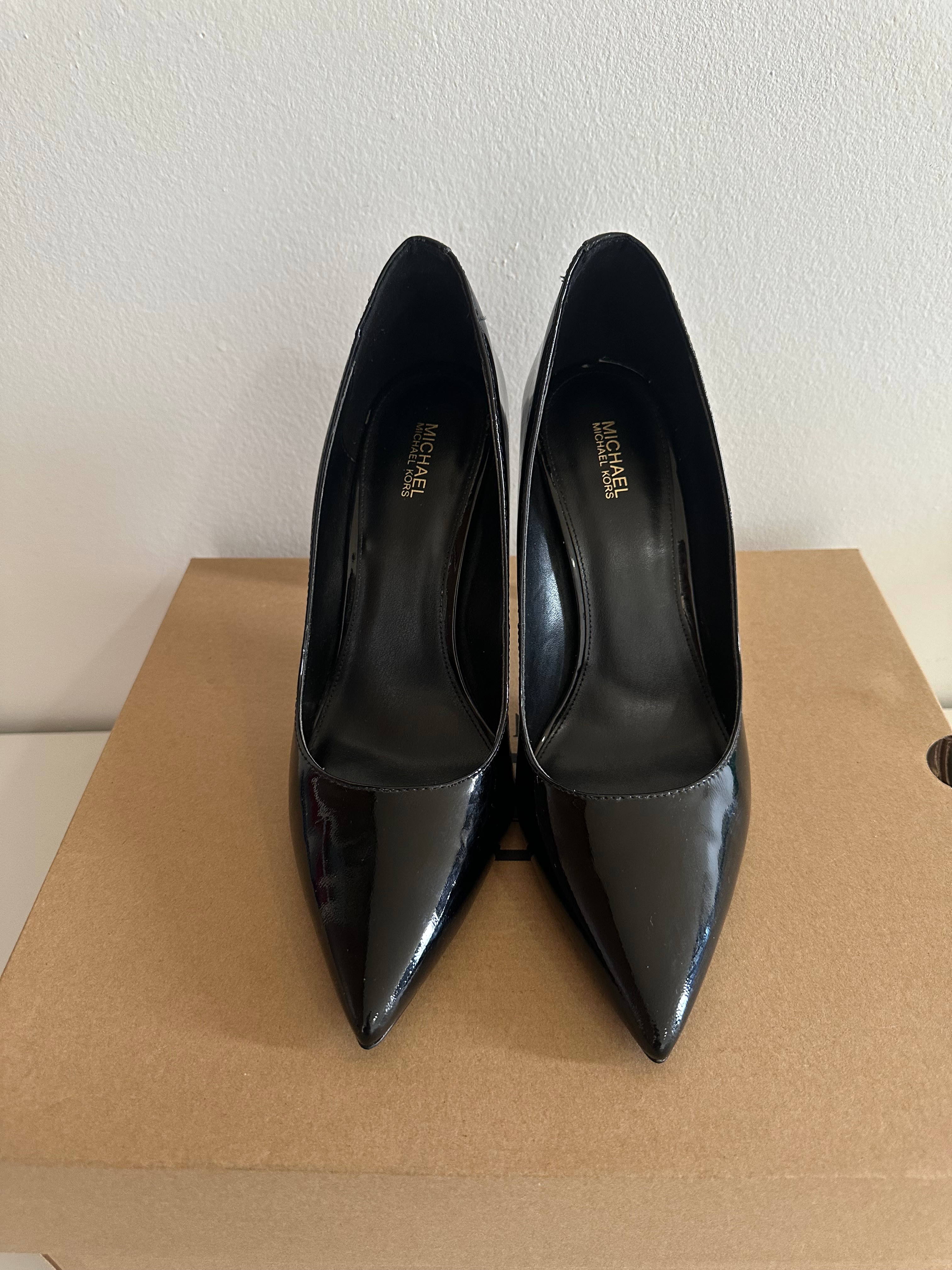Michael Kors Black Patent Leather Pumps