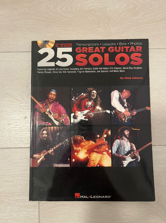 25 Great Guitar Solos Book with CD by Chad Johnson
