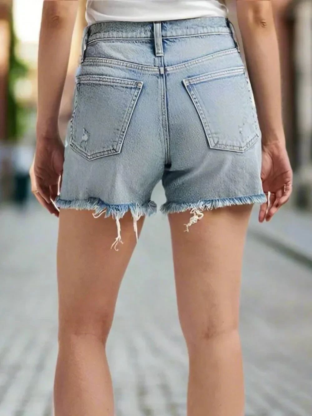 Silver Jeans 90'S BAGGY LIGHT INDIGO DENIM SHORT - New - Size 25 - photo 2