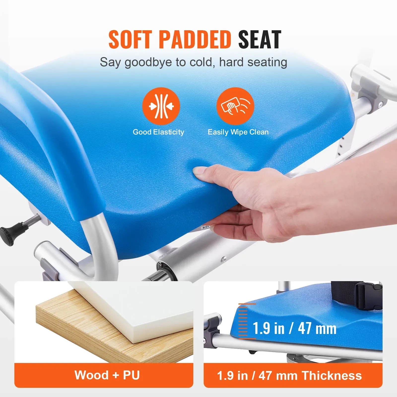 VEVOR Sliding Tub Transfer Bench with Swivel Seat - photo 2