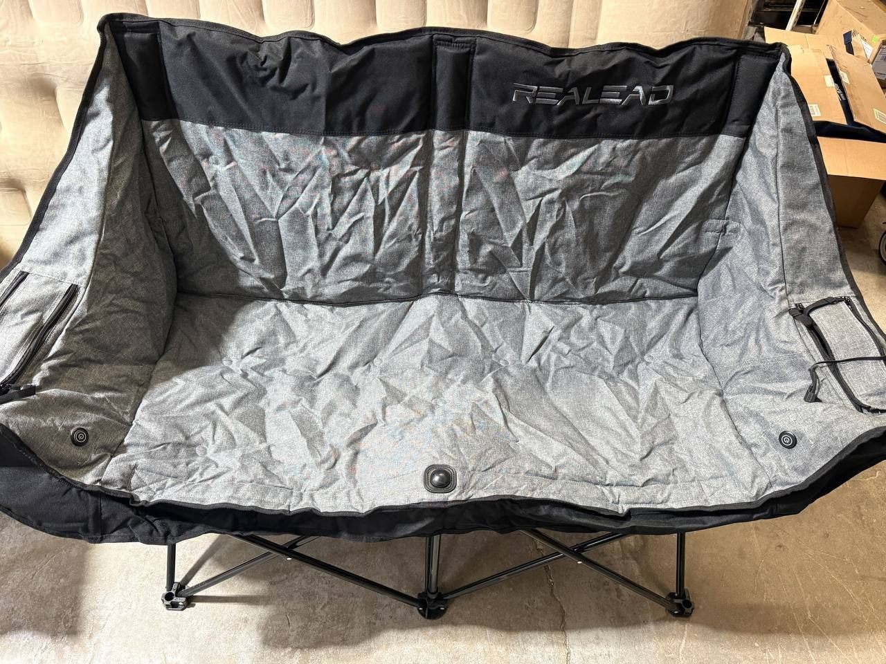 Warm & Cozy: Realead Heated Double Camping Chair - Premium Durab