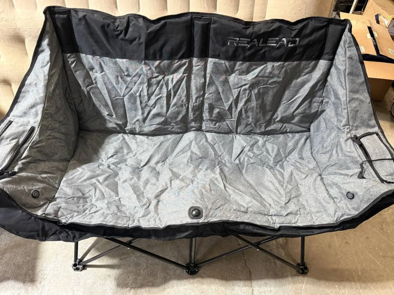Warm & Cozy: Realead Heated Double Camping Chair - Premium Durab