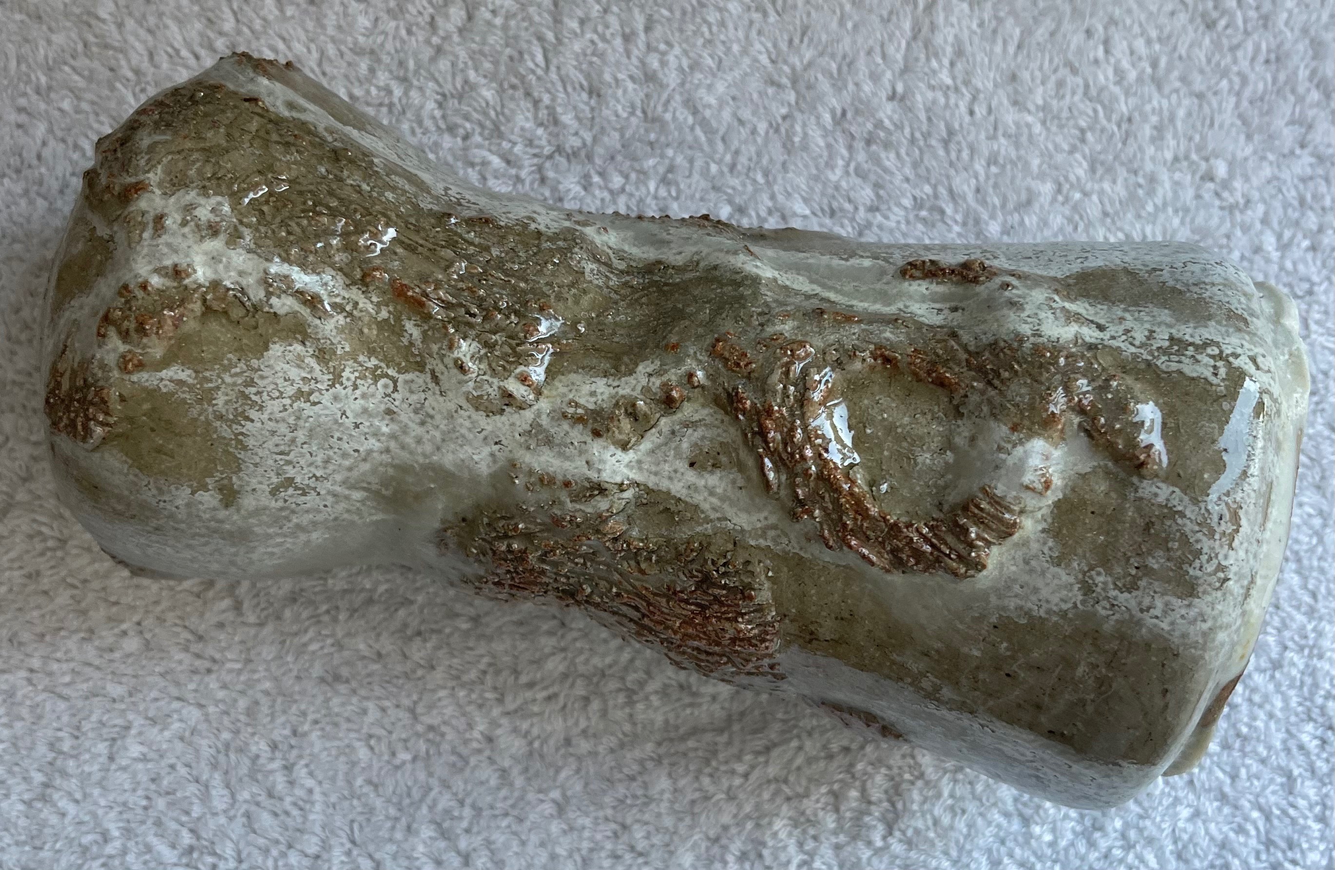 Vintage 1972 Signed Studio Pottery Vase (2 LBS) - photo 2
