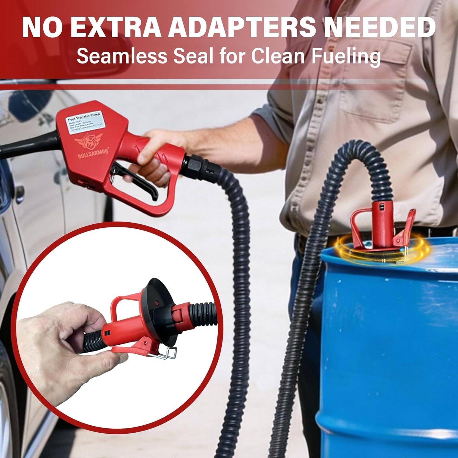 BullsArmor Fuel Transfer Pump - Battery Powered - Auto Stop - photo 2