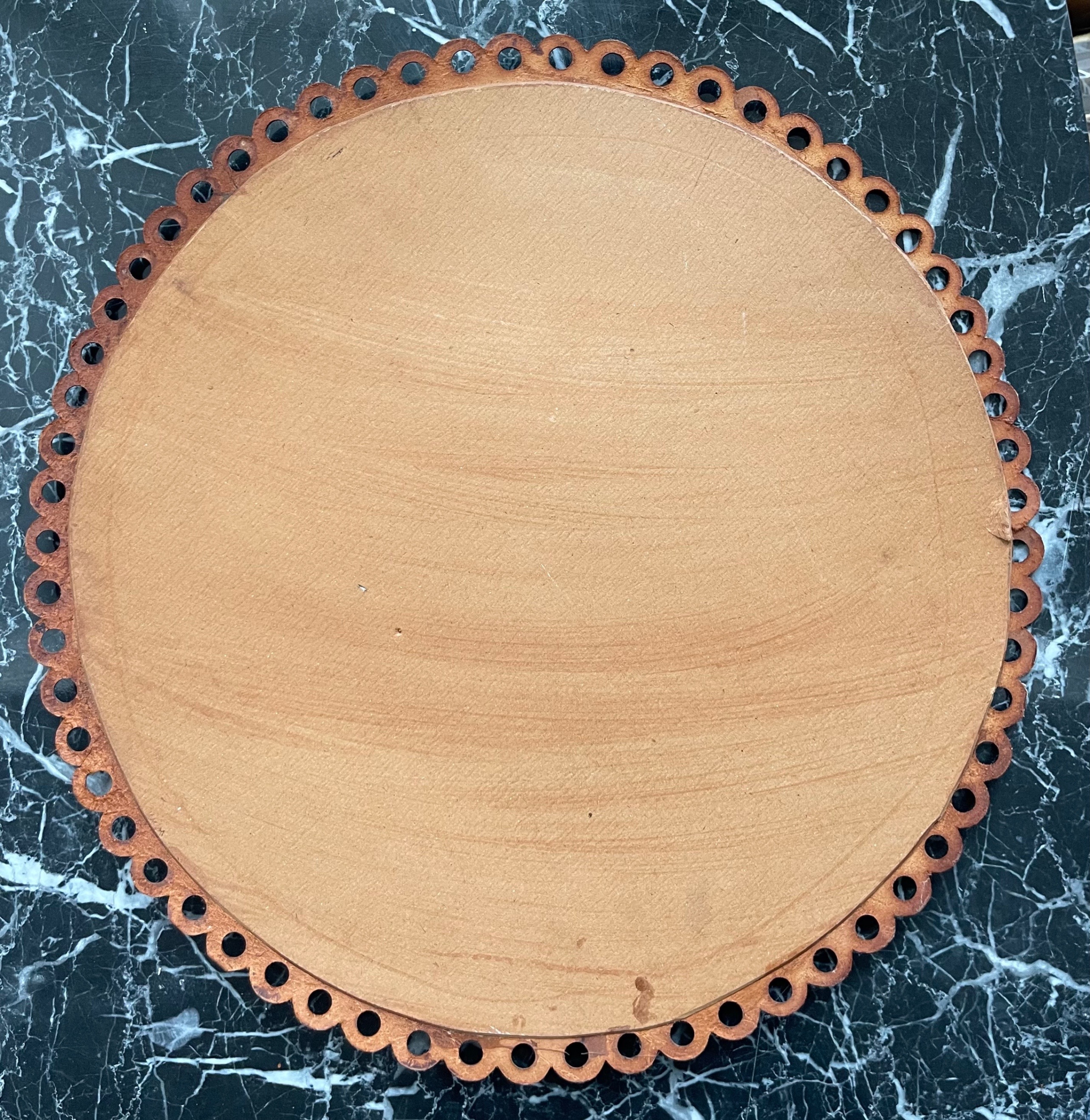 Large 18.5" Vintage Brazil Butterfly Wing Art (Leather Rim) - photo 5