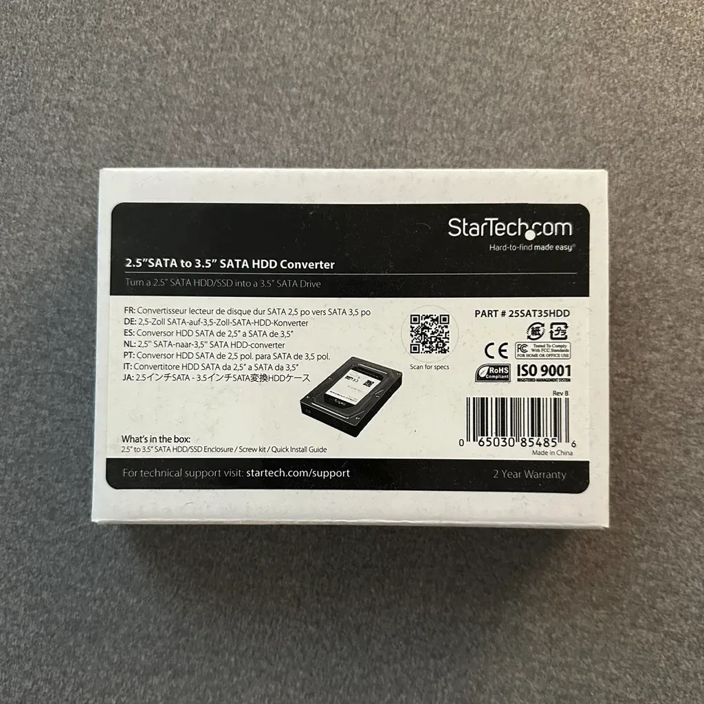 Free 🧡 2.5" SATA to 3.5" SATA HDD Converter #freecycle