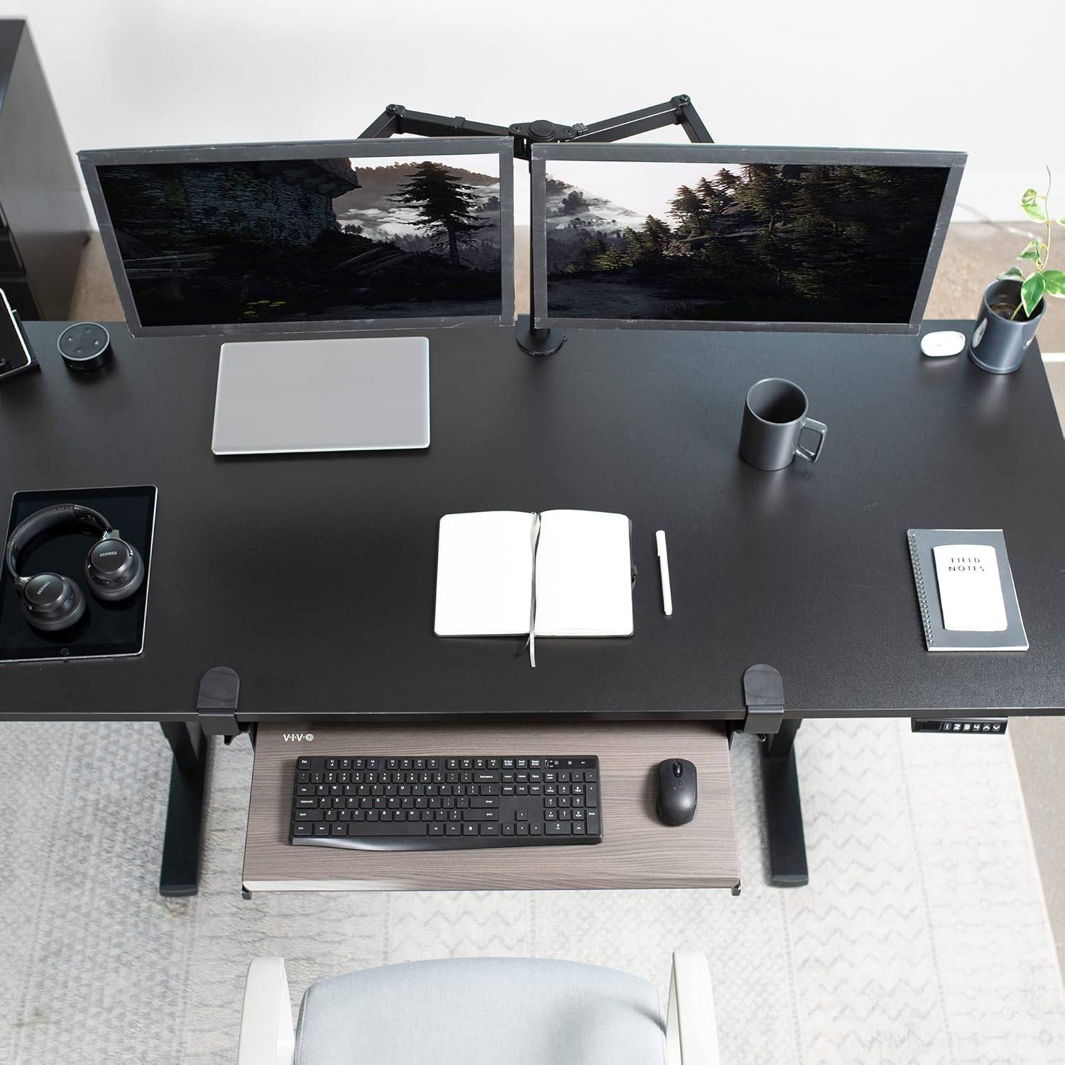 New VIVO Large Gray Keyboard/Mouse Slider Tray - photo 3