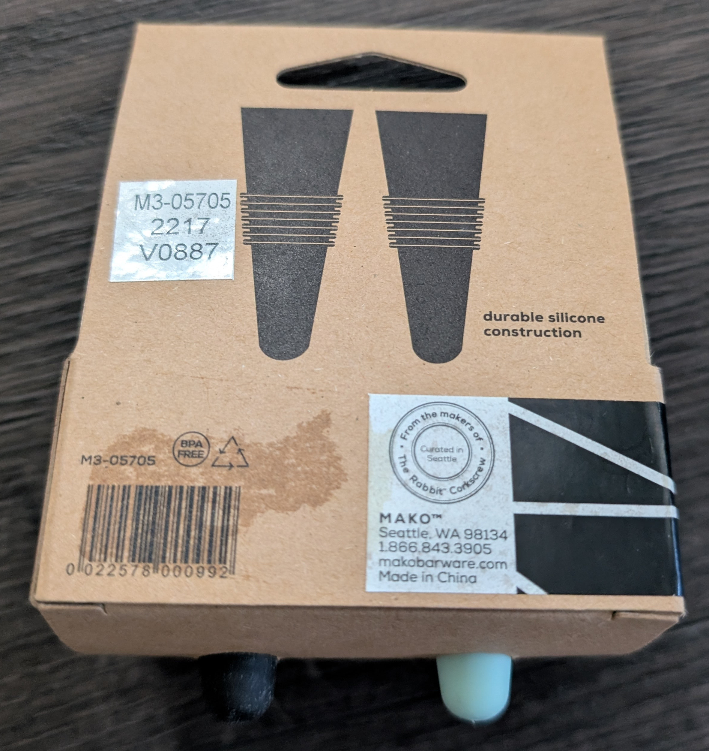 Silicone bottle stoppers (Mako) x2 - photo 2