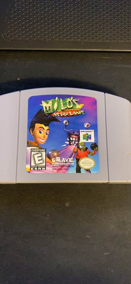 Nintendo 64 Milo's Astro Lanes Game