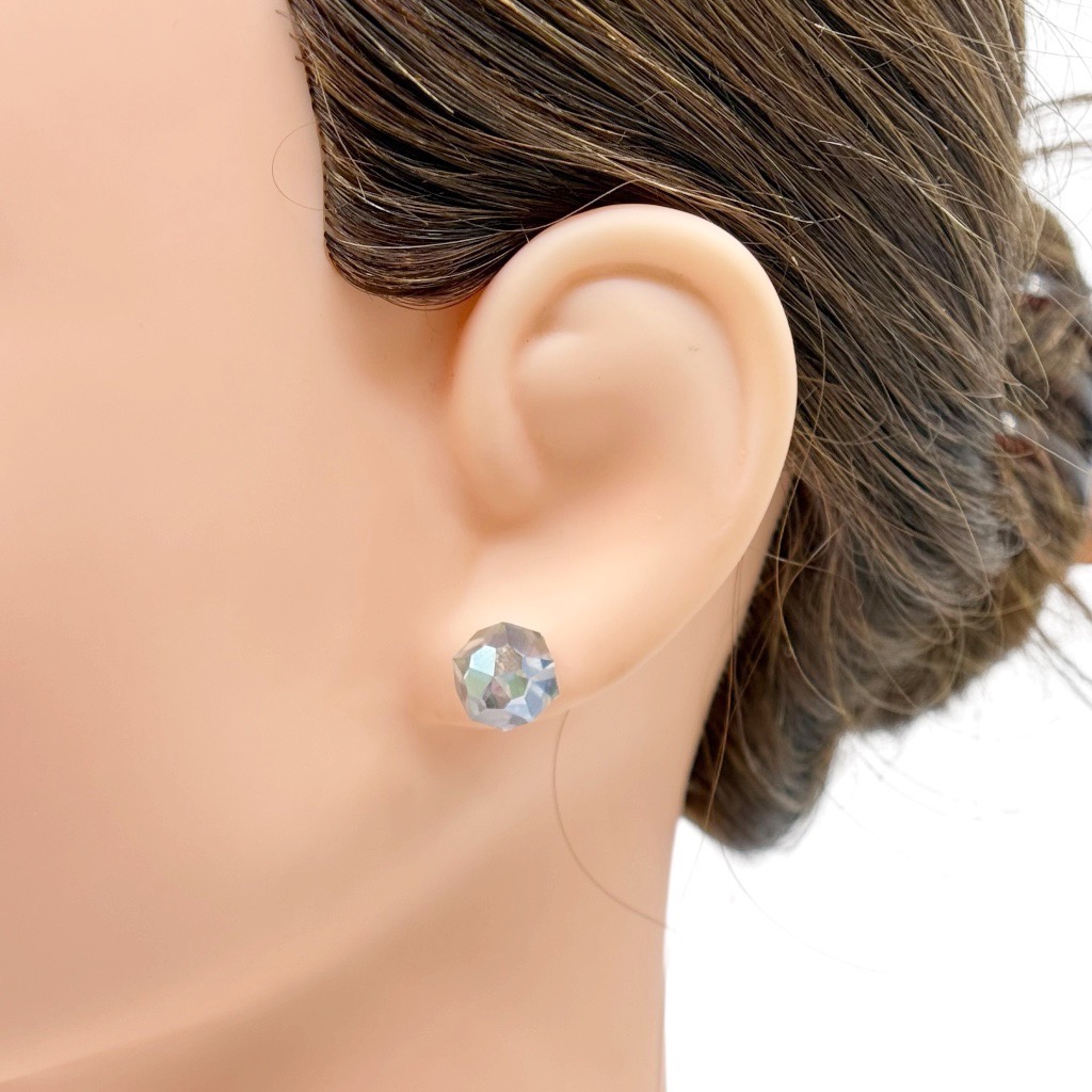 Swarovski silver tone crystal Stud earrings - GM1027 - photo 5