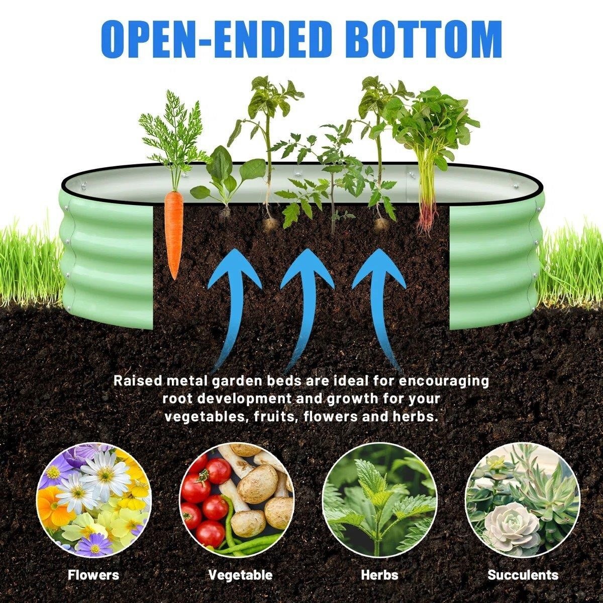 Snug Nature Raised Garden Bed Kit - Green - photo 4