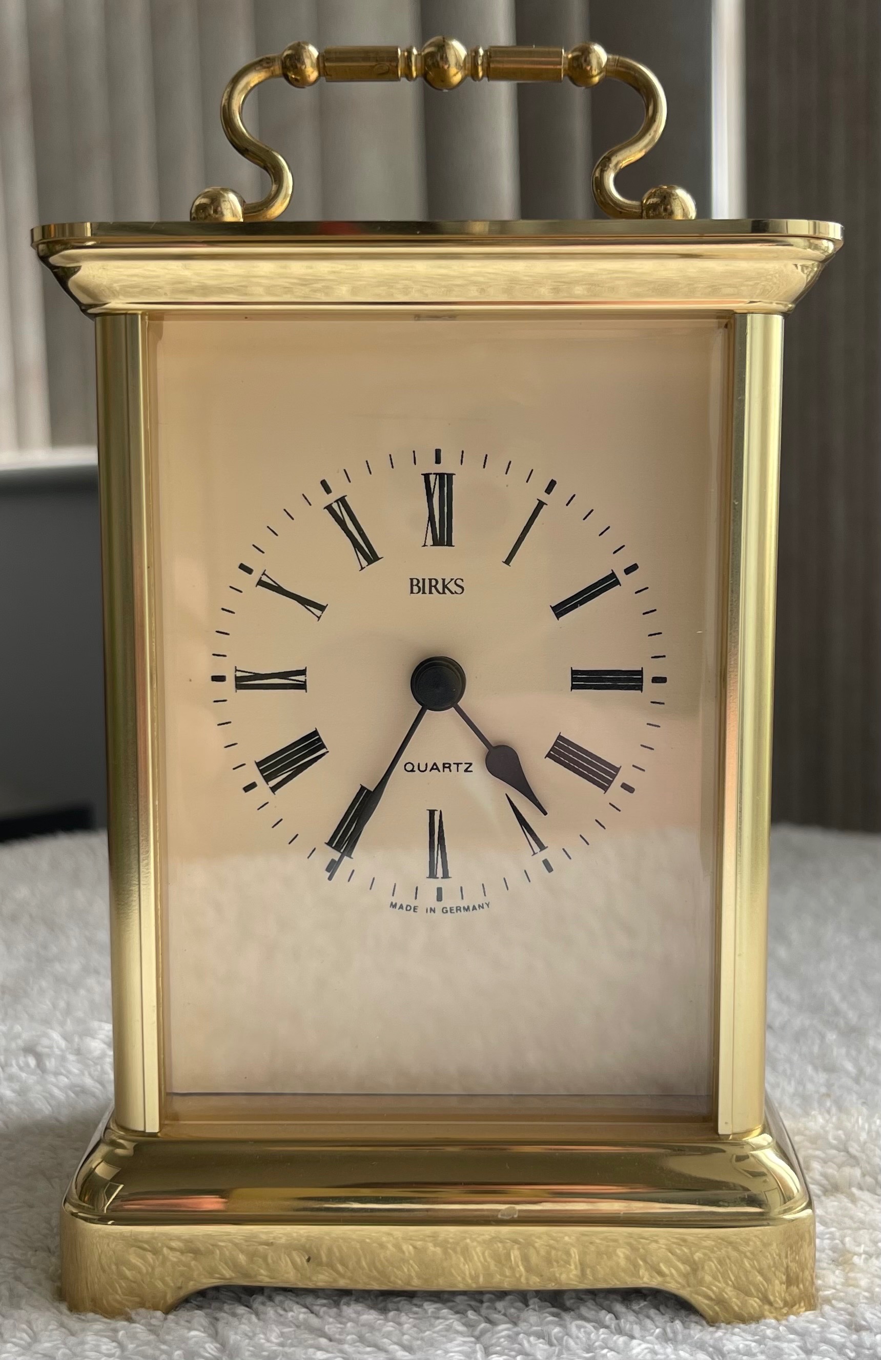 Working Birks Carriage Clock - Made in Germany (6.5"H)