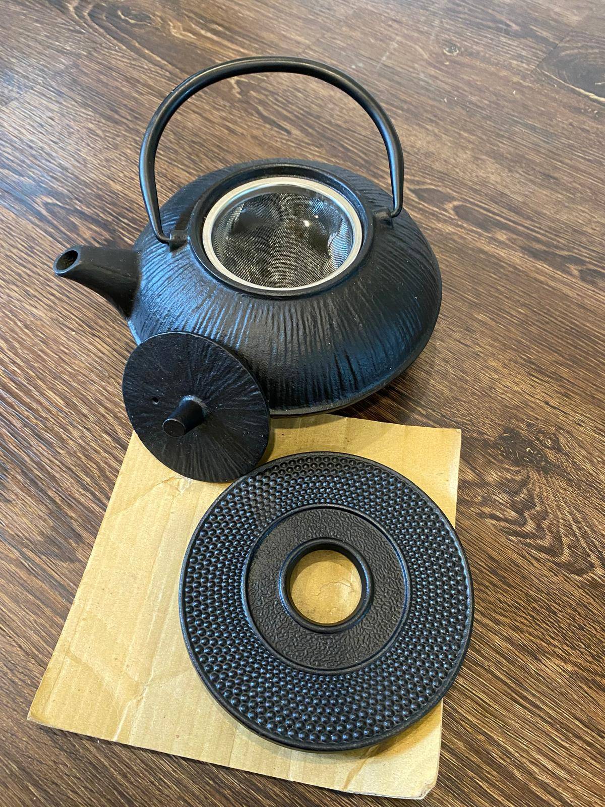 Cast Iron Black Japanese Tetsubin Teapot (enamaled interior) - photo 2