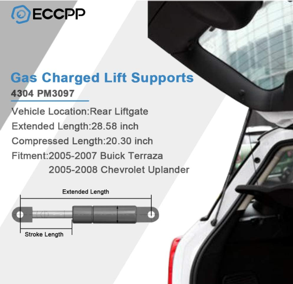 Lift Supports Rear Liftgate Hatch Tailgate Struts Gas Spri - photo 3