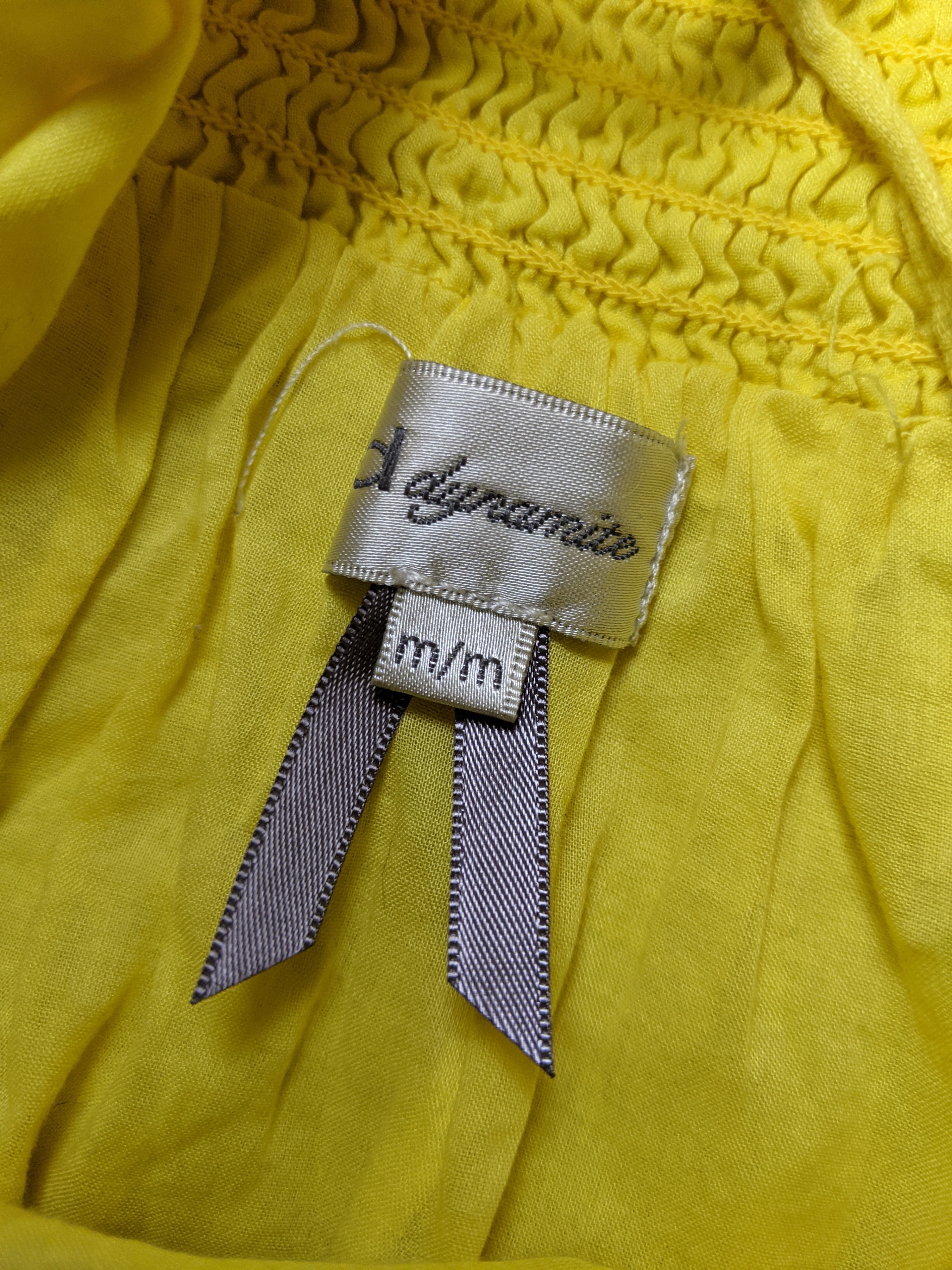 Yellow summer babydoll camisole - photo 3