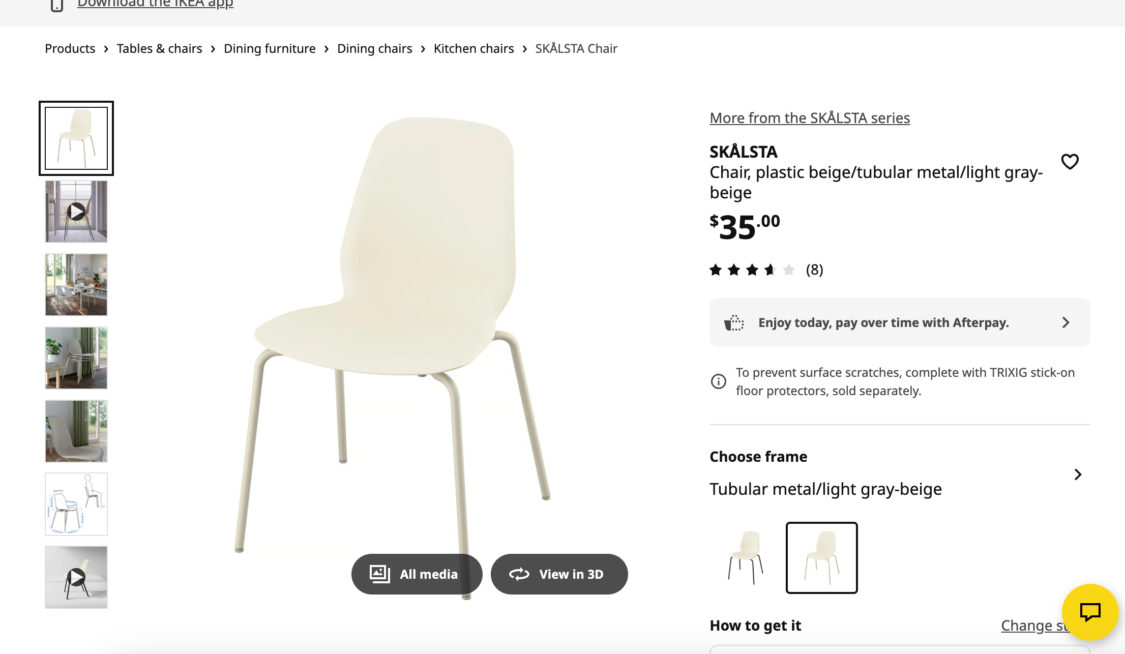 Plastic White Chair - Ikea (2 available) - photo 2