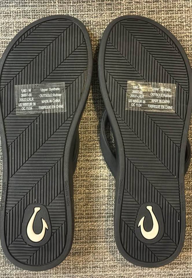 New OluKai Uiki Women's size 8 Black Flip Flops - photo 3