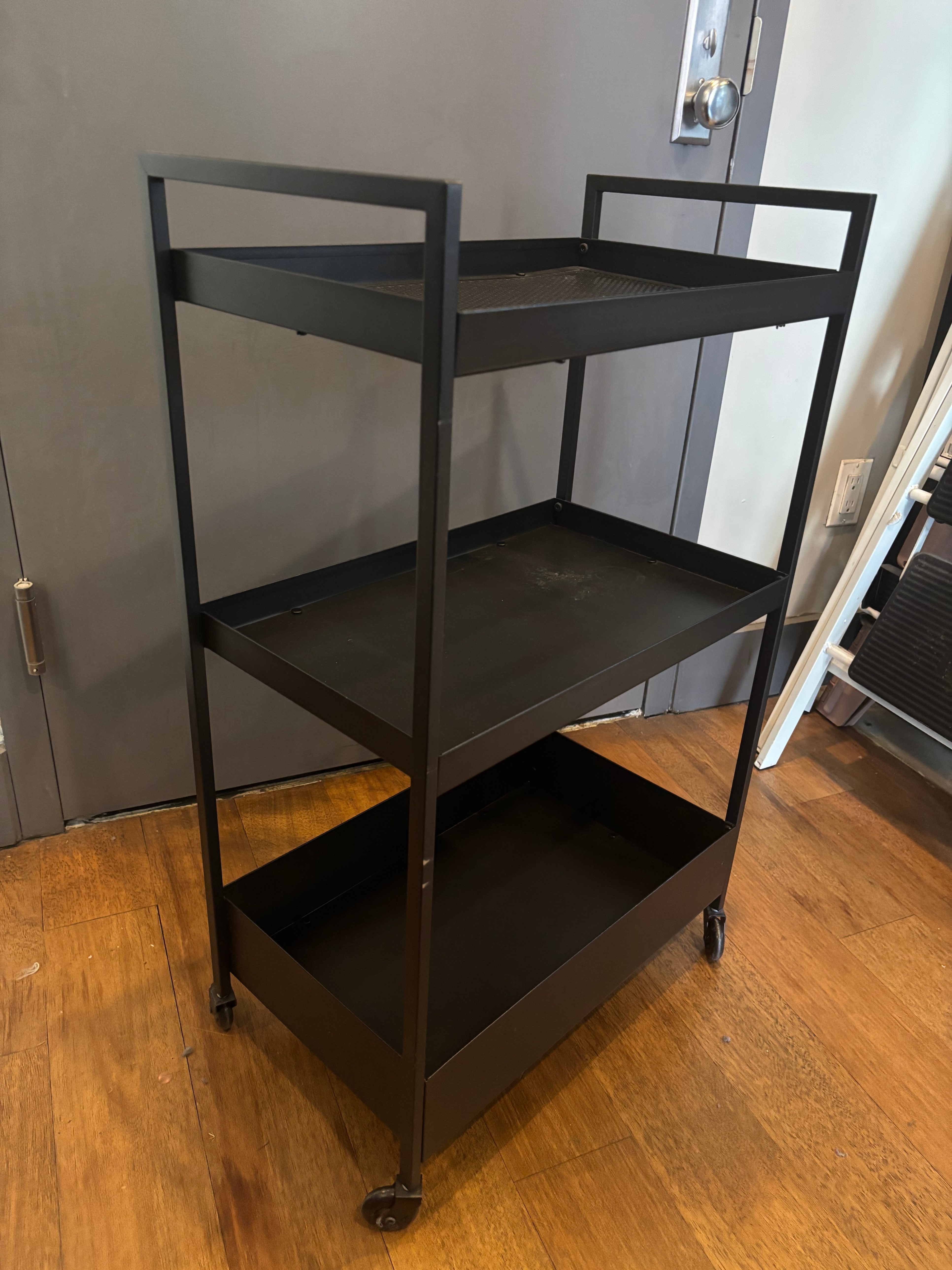 Black Ikea Nissafors Utility/Bar Cart - photo 4