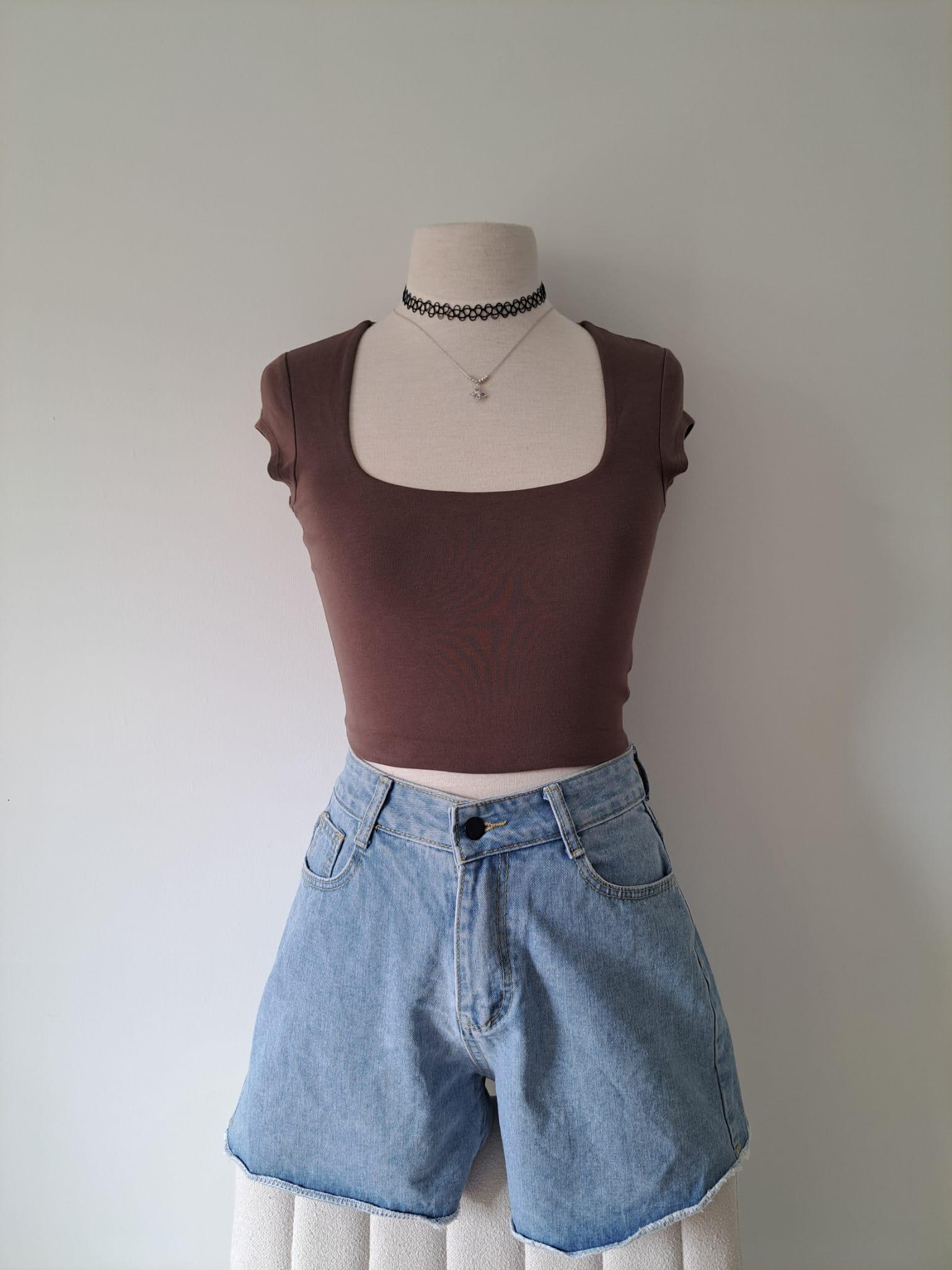 ☀️ Light Wash High Waisted Denim Shorts