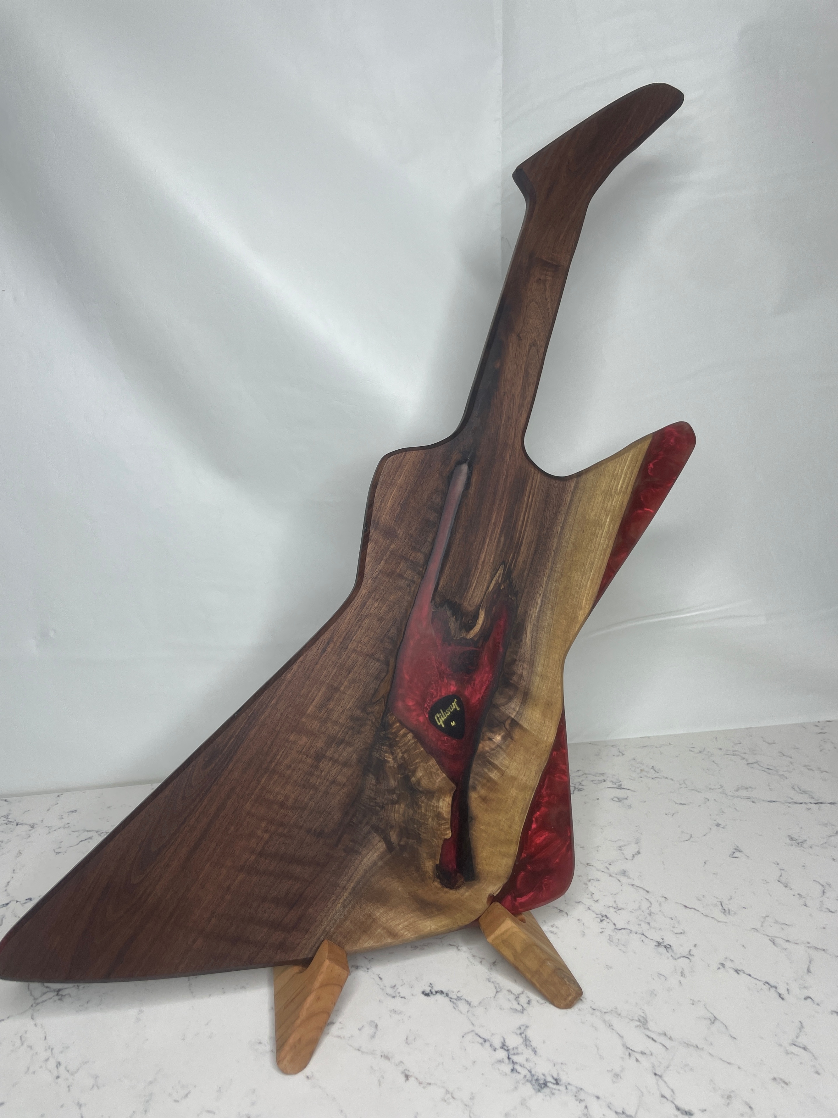 "Guitar"-Erie Board (Gibson Charcuterie Board w/ Dragon Epoxy)