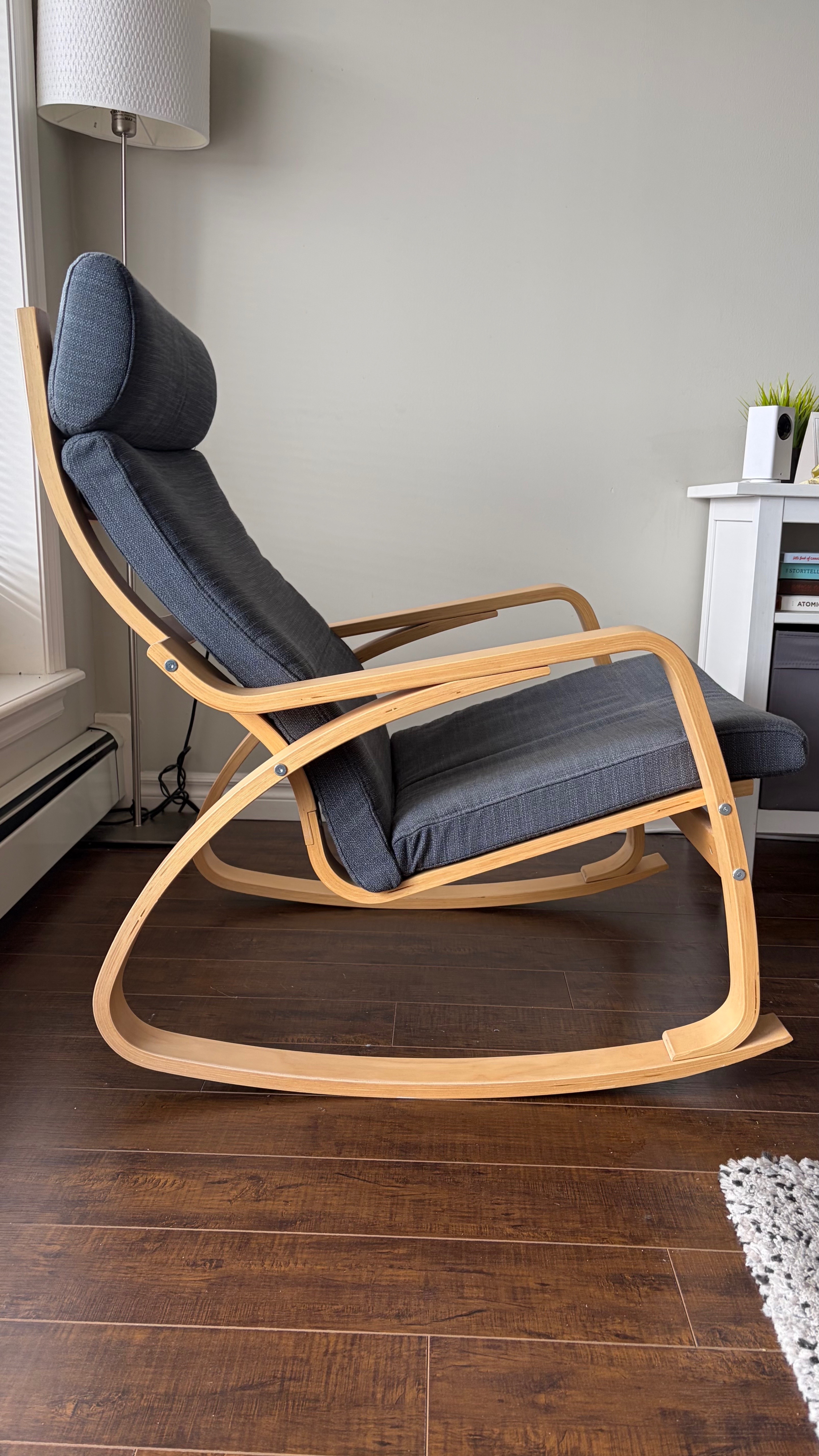 IKEA POÄNG Rocking Chair – Dark Grey Cushion - photo 4