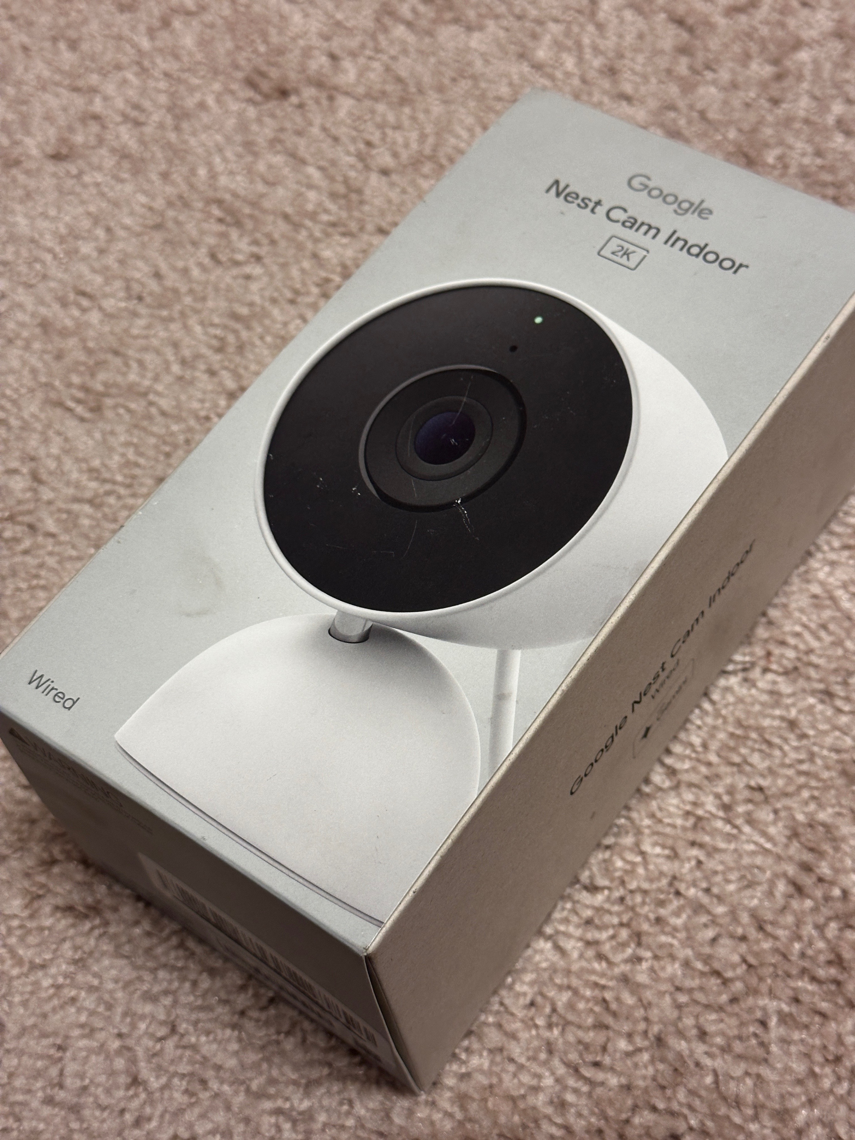 Google Nest Cam Indoor 3rd Gen 2K Vid, 2way Audio, Night Vision - photo 2