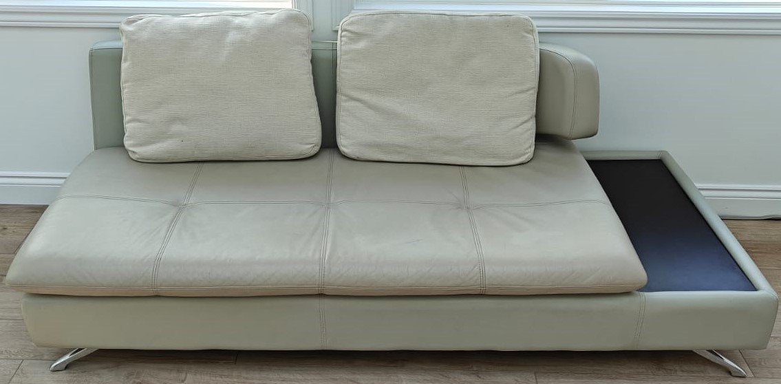 Modern Faux Leather Couch / Sofa
