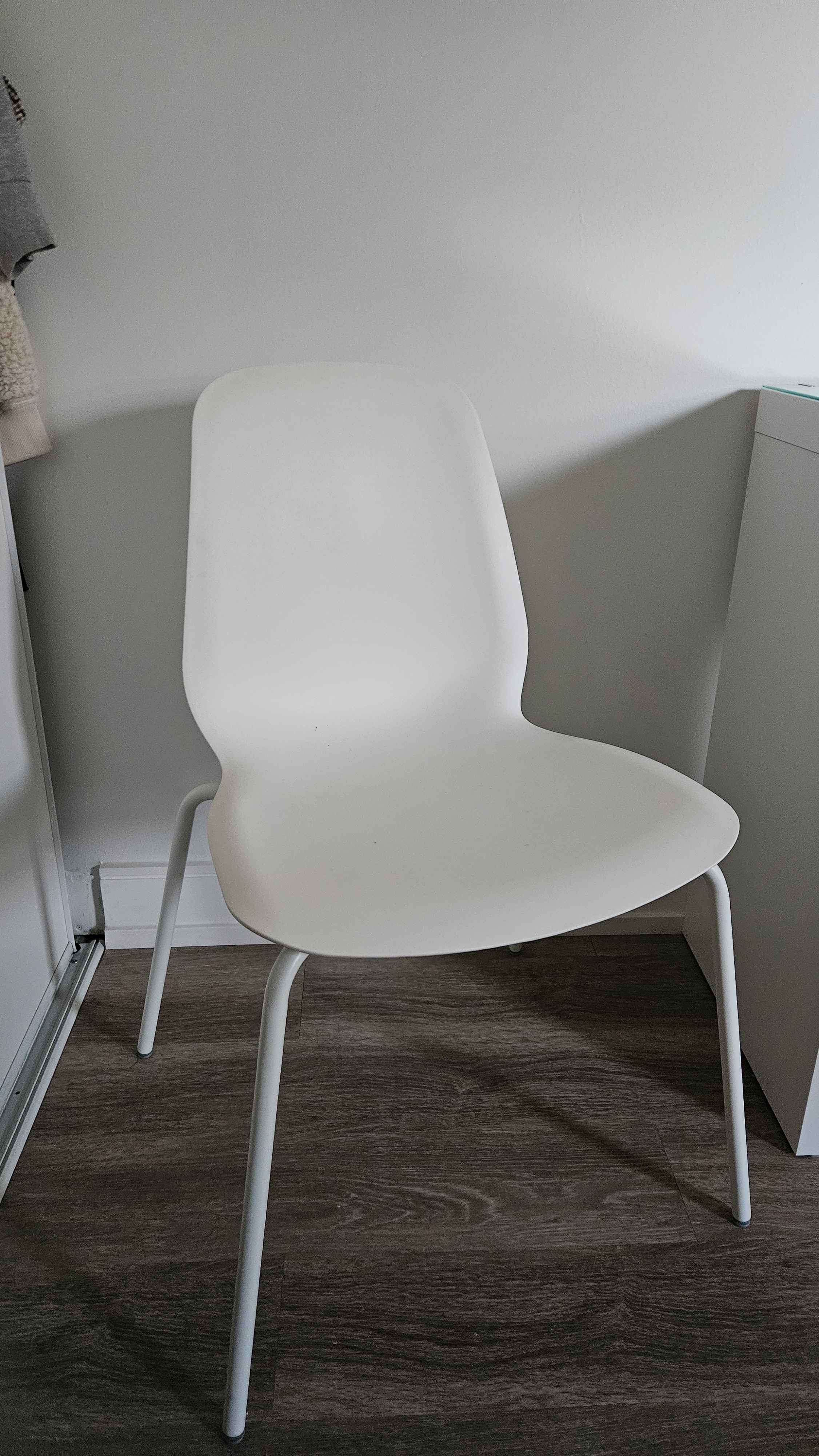 Plastic White Chair - Ikea (2 available)