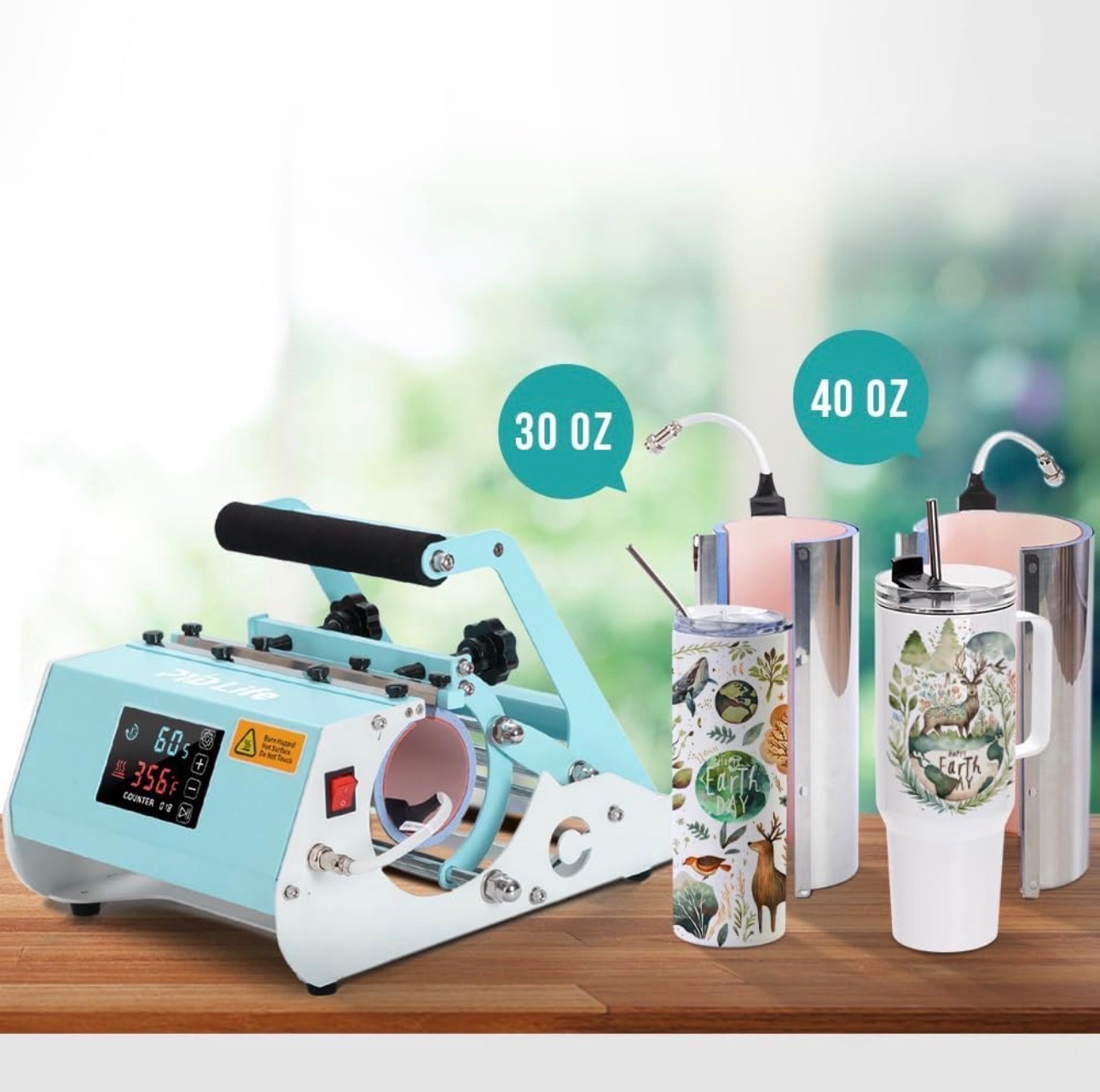 2in1 Touch Screen 40oz Tumbler Heat Press/Mug Press/Sublimation - photo 4