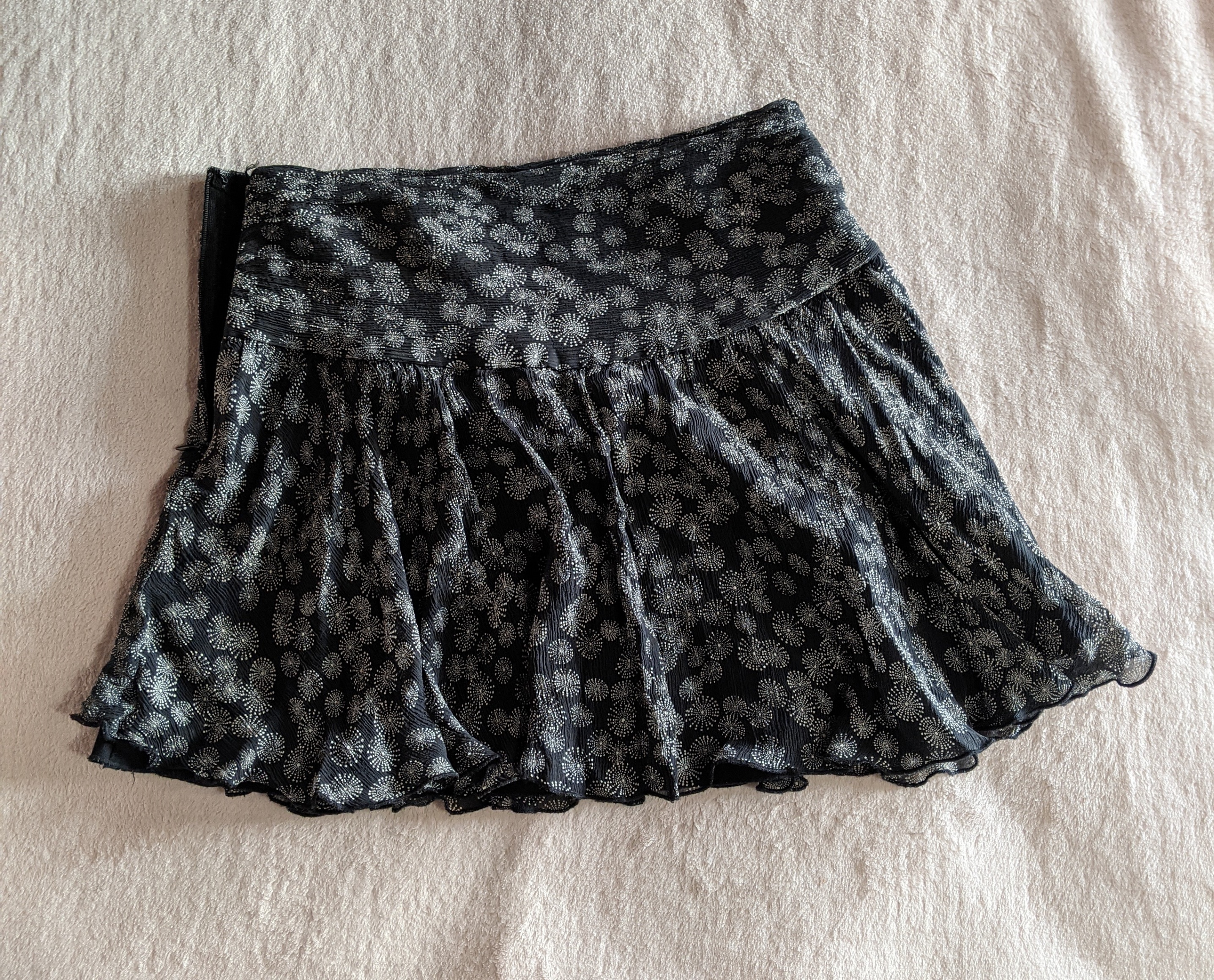 Express Black Ruffle Mini Skirt - photo 2