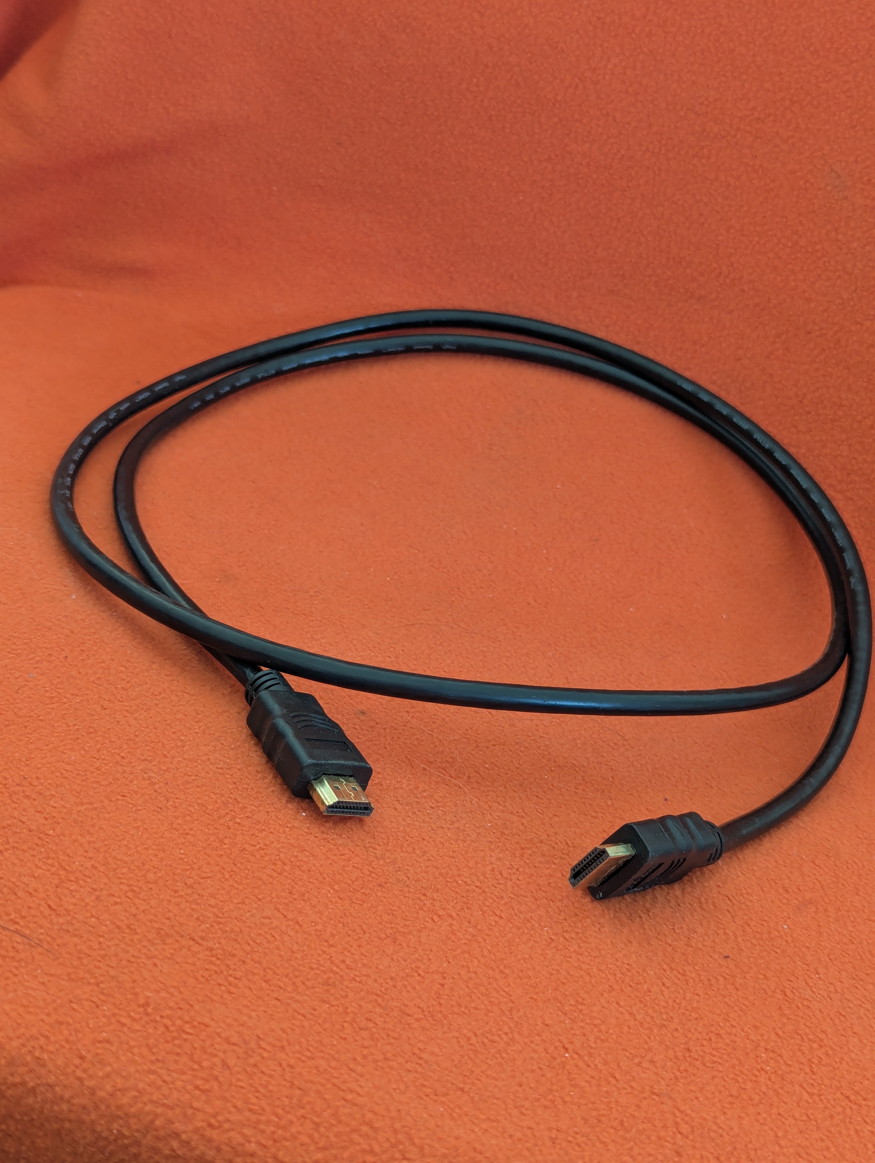 Two HDMI cables - 5-foot (orange wrap) and 6-foot (beige wrap) - photo 4