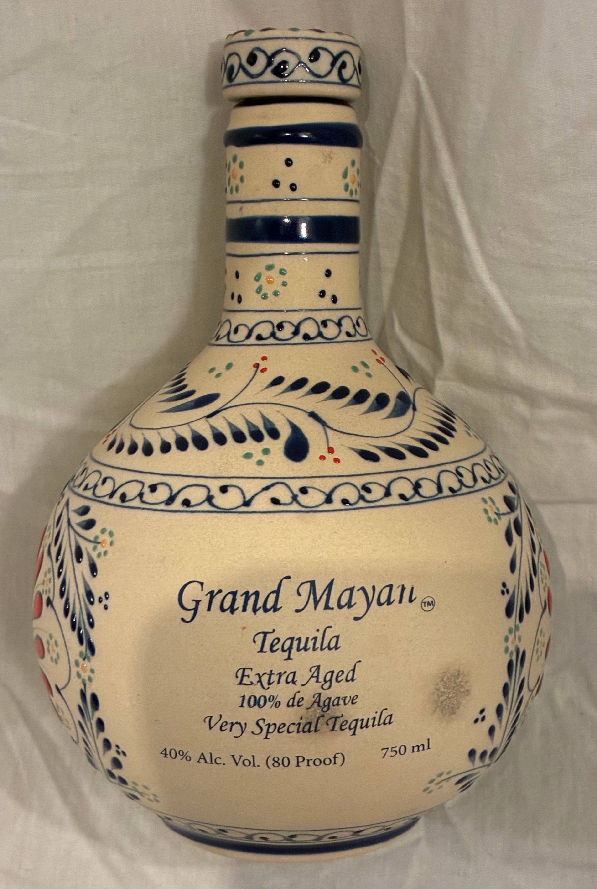 Empty Grand Mayan Tequila Decorative Bottle