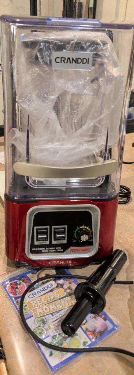 Professional-Grade CRANDDI Quiet Blender - 2200W, Self-Cleaning,