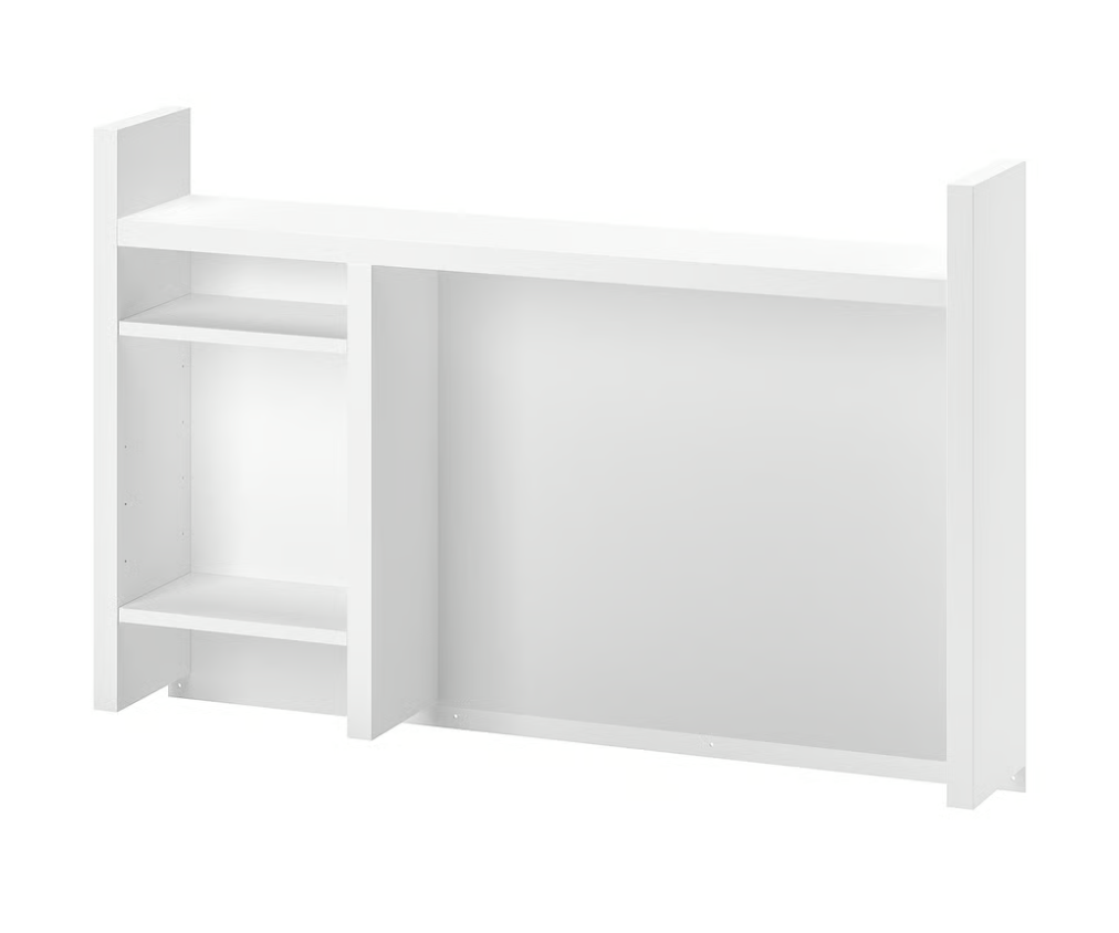 IKEA MICKE Desk w extra filing cabinet, add on unit-high - photo 2