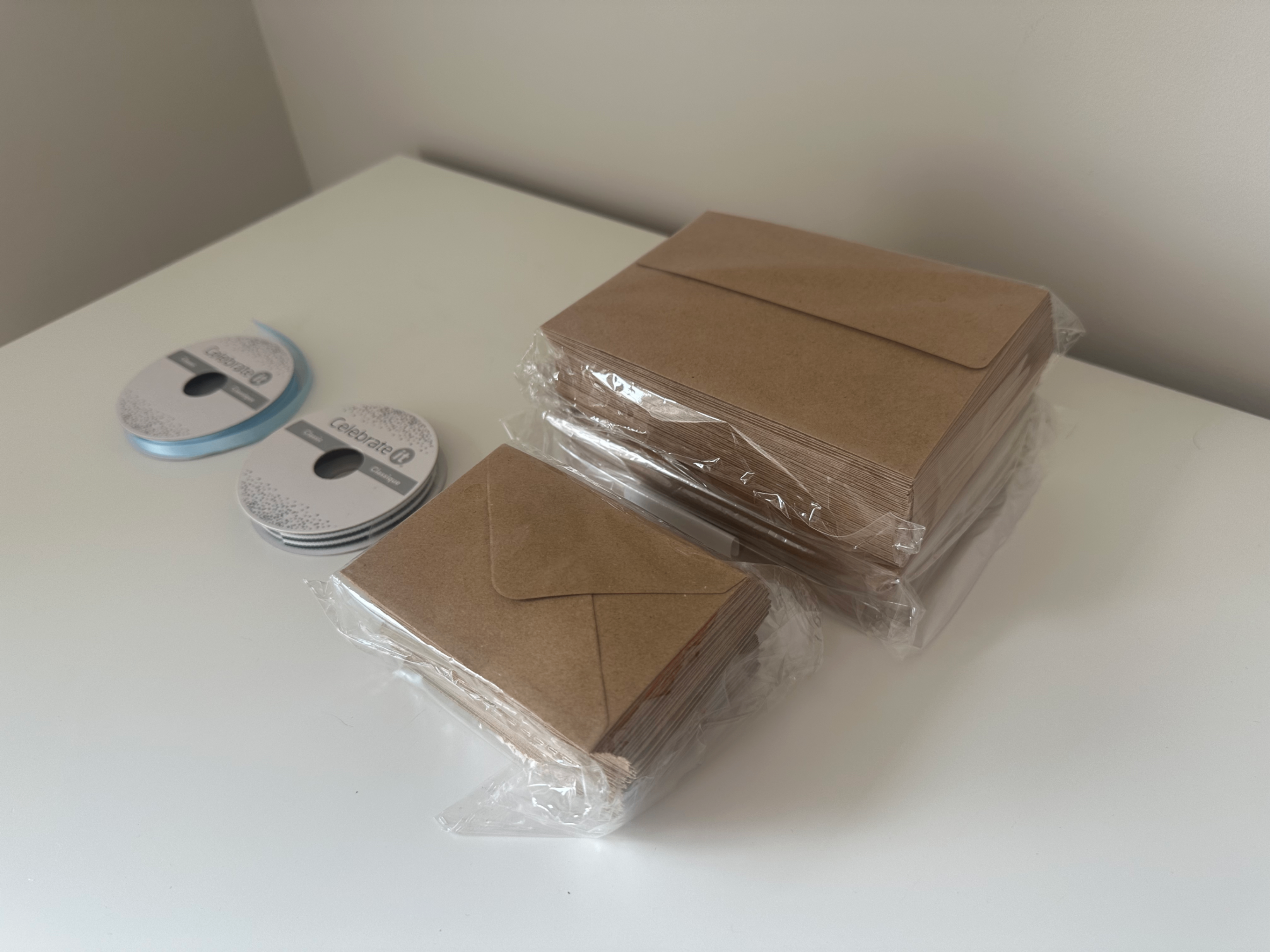 Kraft envelopes and ribbons - photo 3