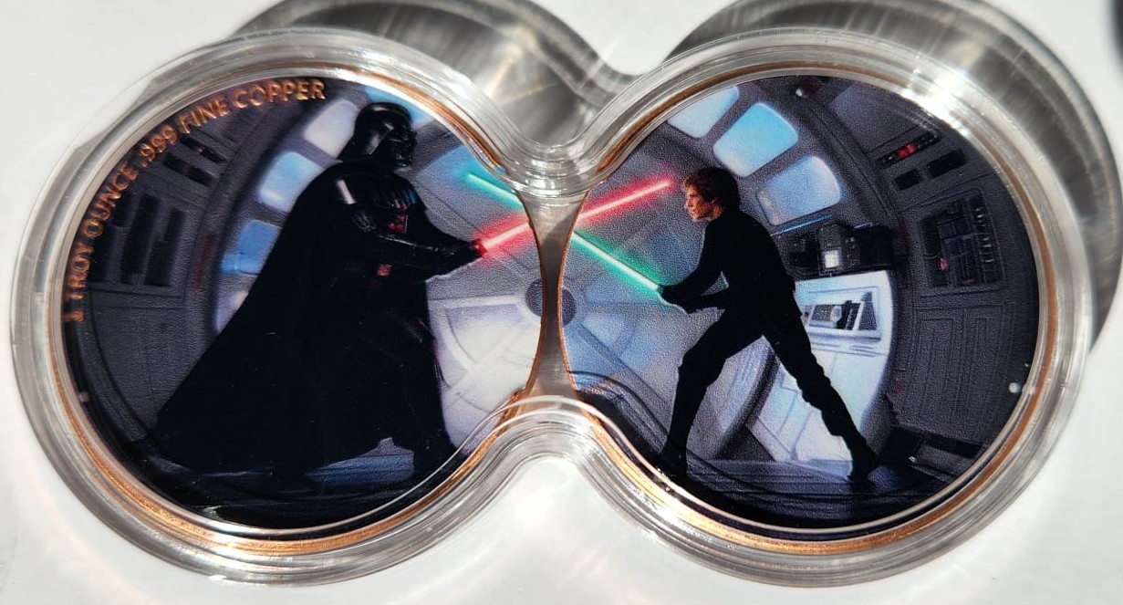 ⚔️ Darth Vader vs. Luke Skywalker 1 Oz .999 Fine Copper Set