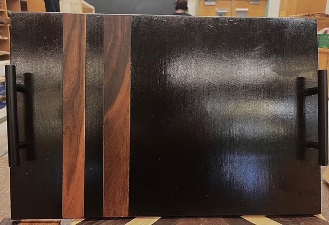 2 Different Handmade Charcuterie/Cutting Boards + Cheese Knives - photo 3